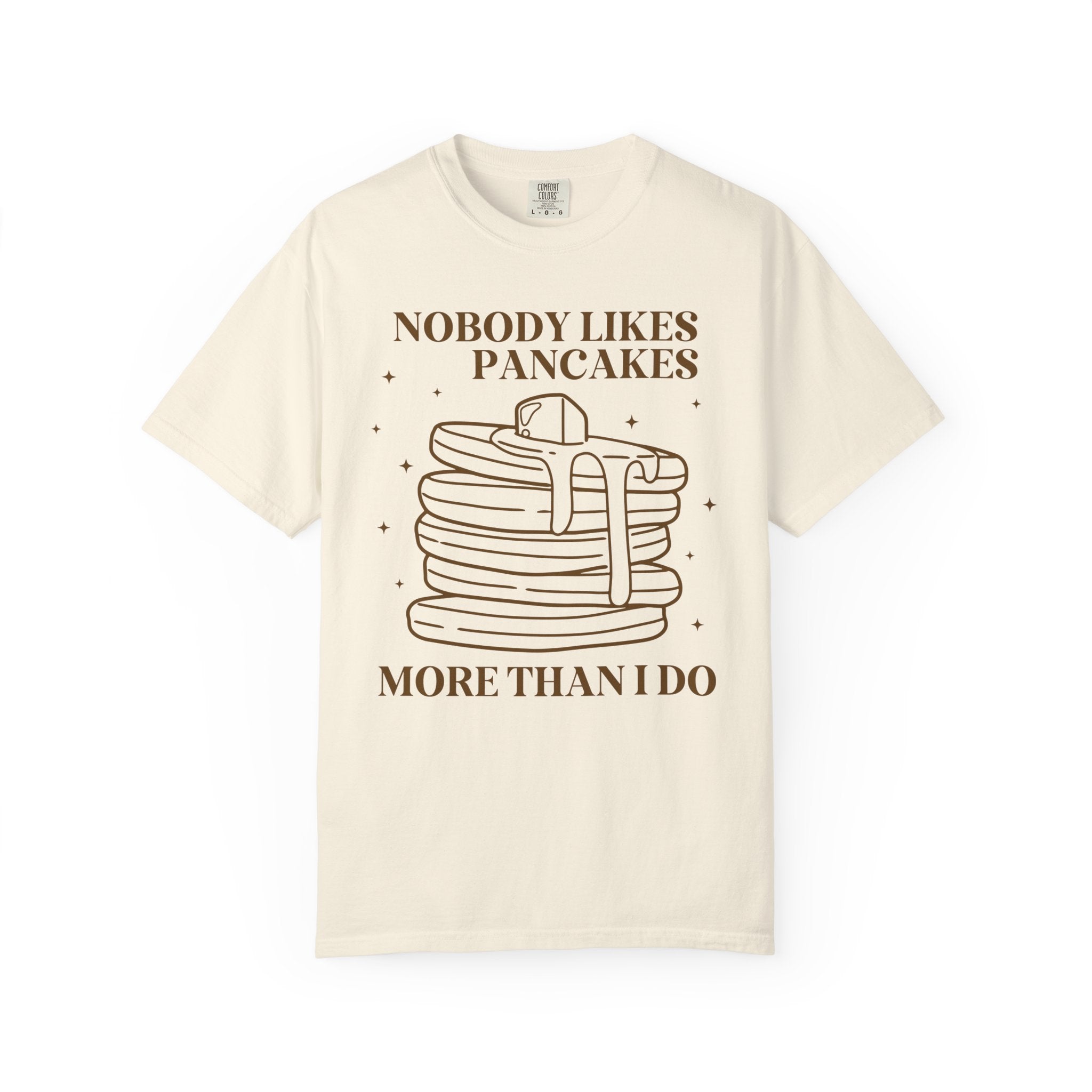 Pancake Lover Tee Shirt for Food Lover Who Loves Pancakes, Cute Brinner Tee for Mom, Silly Weirdcore Dreamcore Breakfast Shirt with Stars - Opal and June