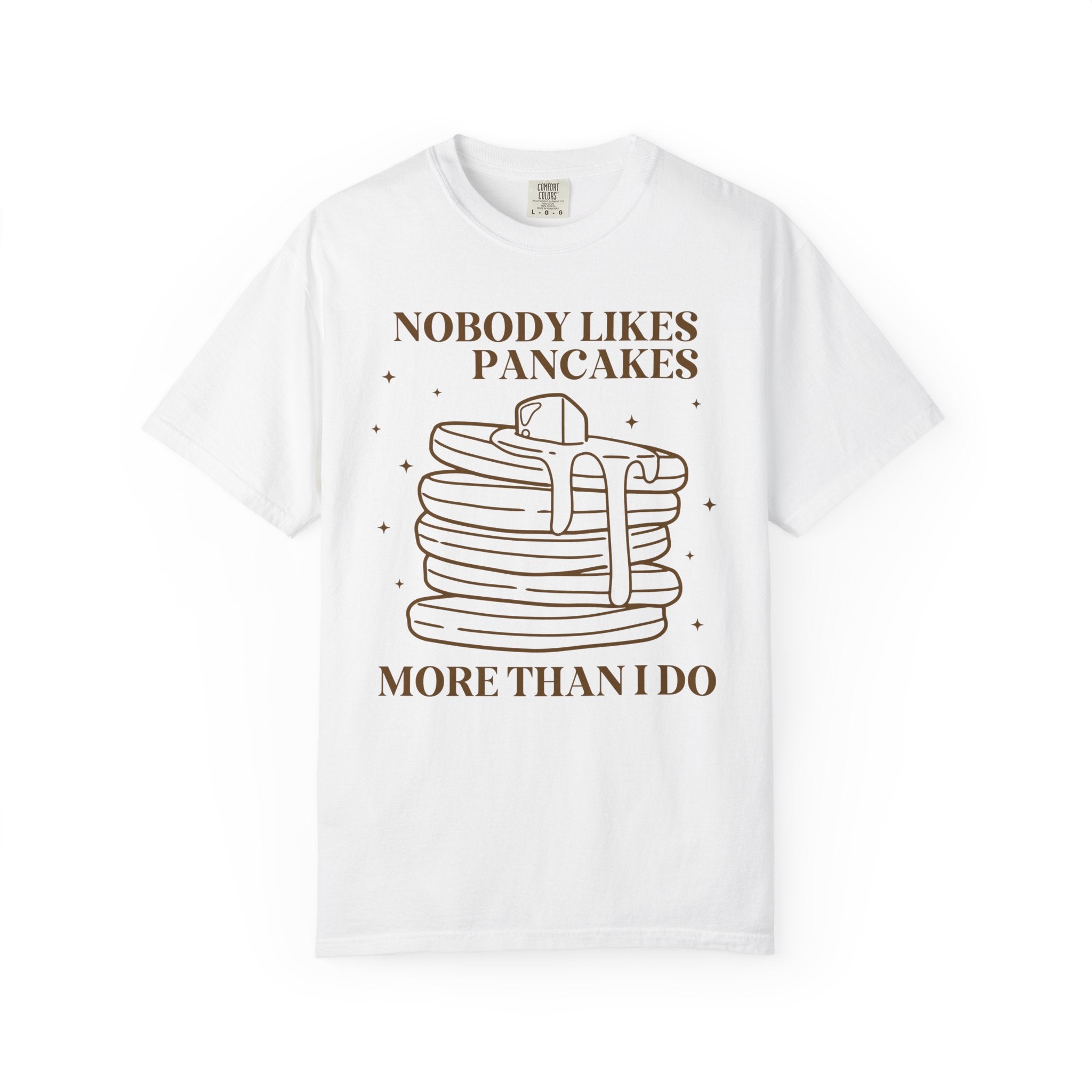 Pancake Lover Tee Shirt for Food Lover Who Loves Pancakes, Cute Brinner Tee for Mom, Silly Weirdcore Dreamcore Breakfast Shirt with Stars - Opal and June