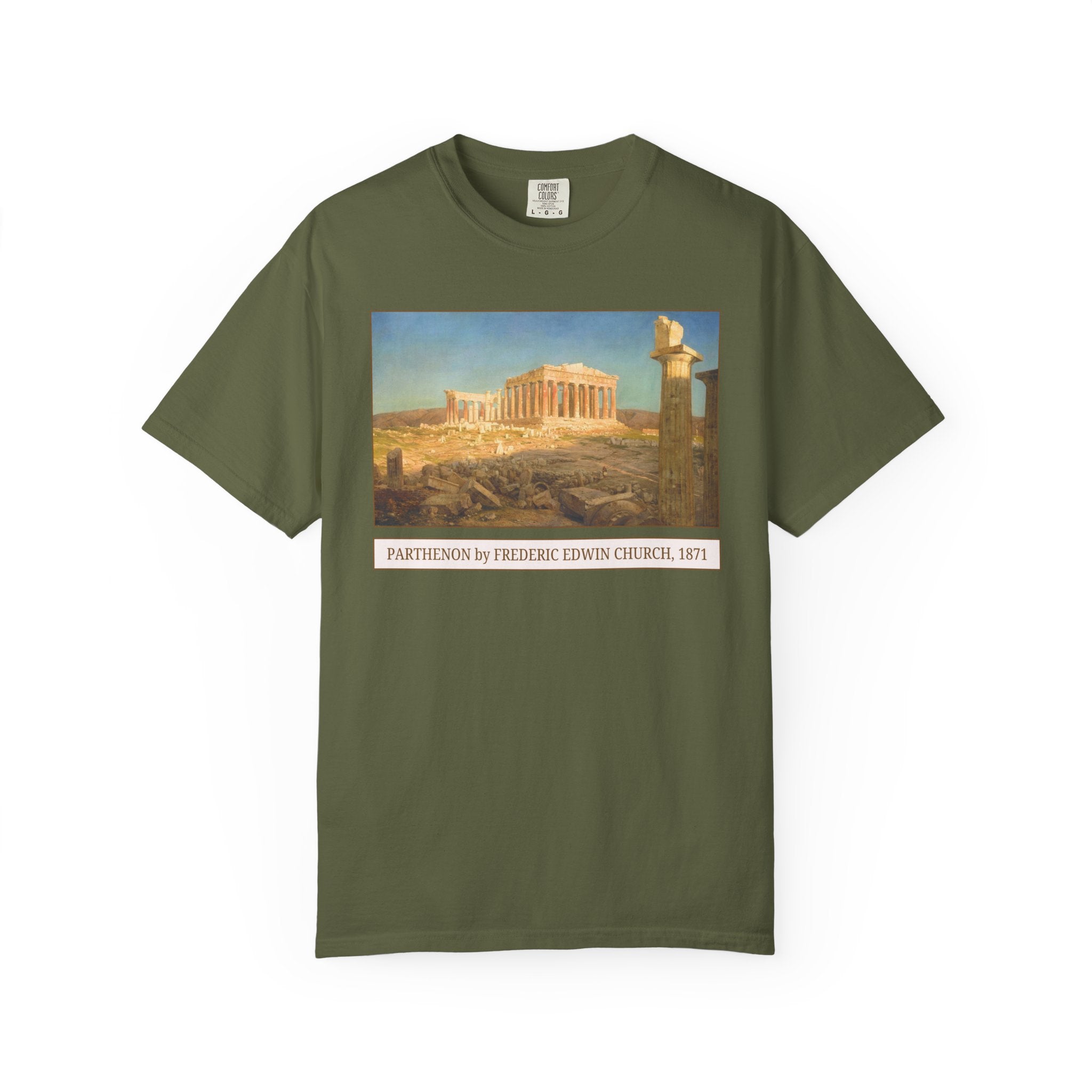 Parthenon by Frederic Edwin Church, 19th Century Painting, Greek History, Ancient World History Teacher Gift, Art History Lover Present - Opal and June