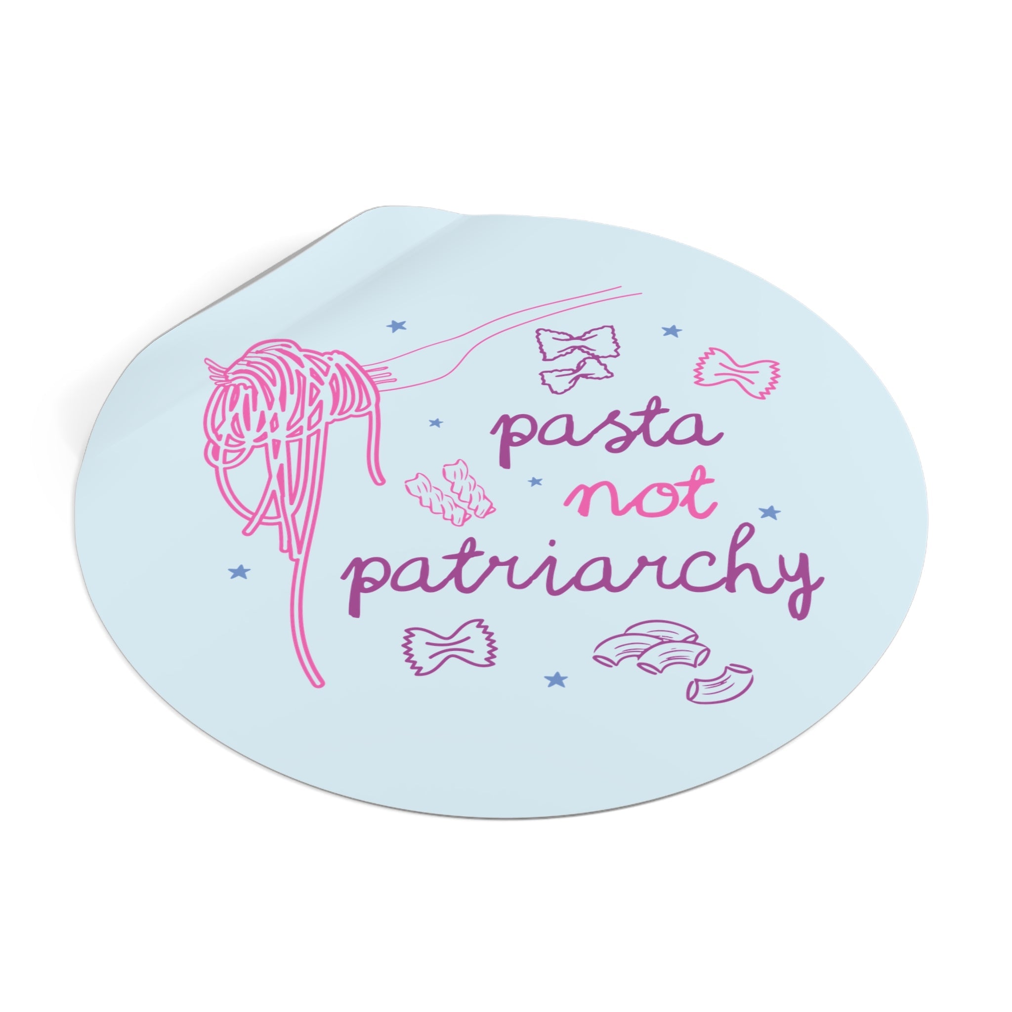 Pasta Not Patriarchy Sticker - Opal and June