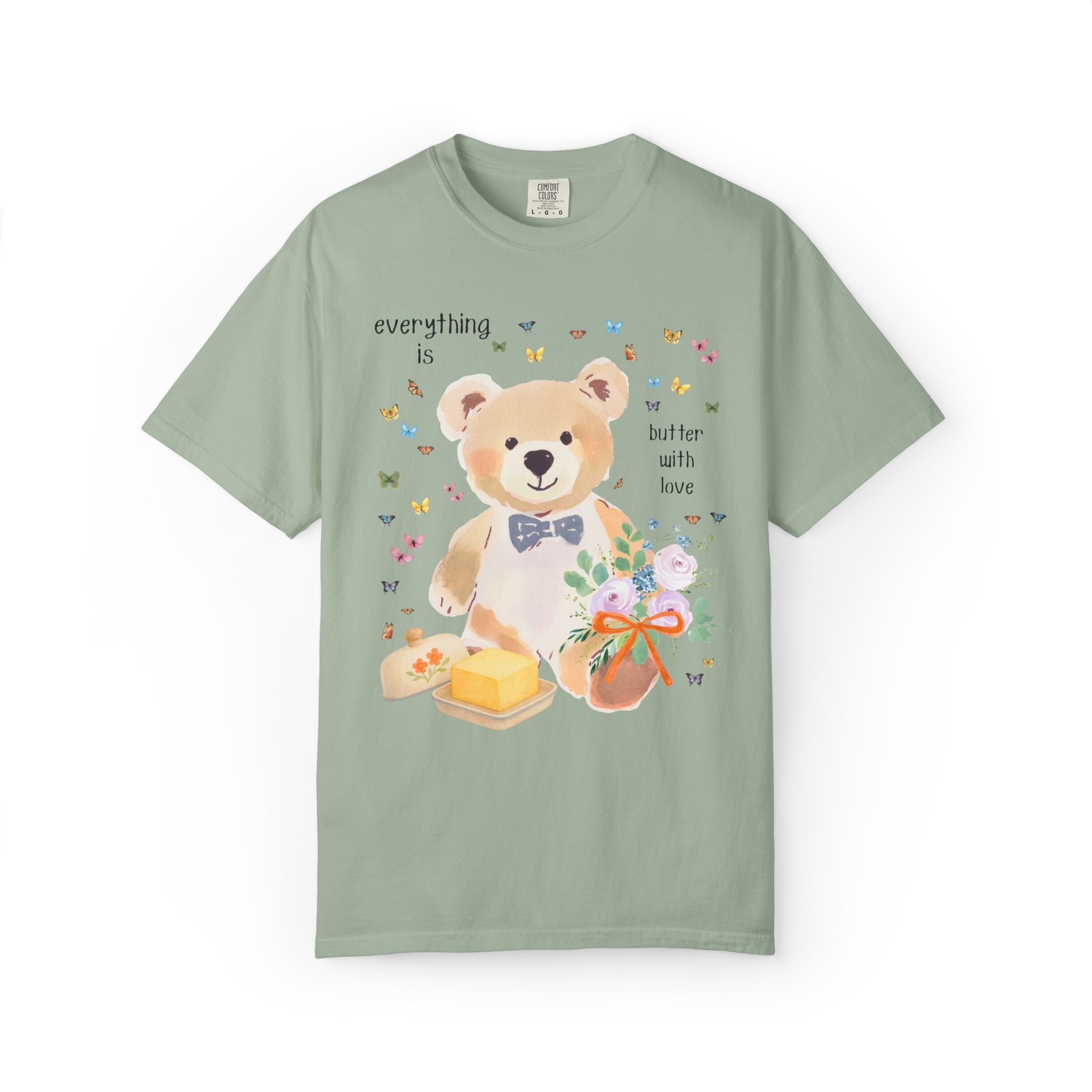 Pastel Bear Bachelorette Tee Shirt for Kitschy Bride, Dopamine Maximalist Animal Lover T-Shirt for Bridal Party, Newly Engaged Bride Tee - Opal and June