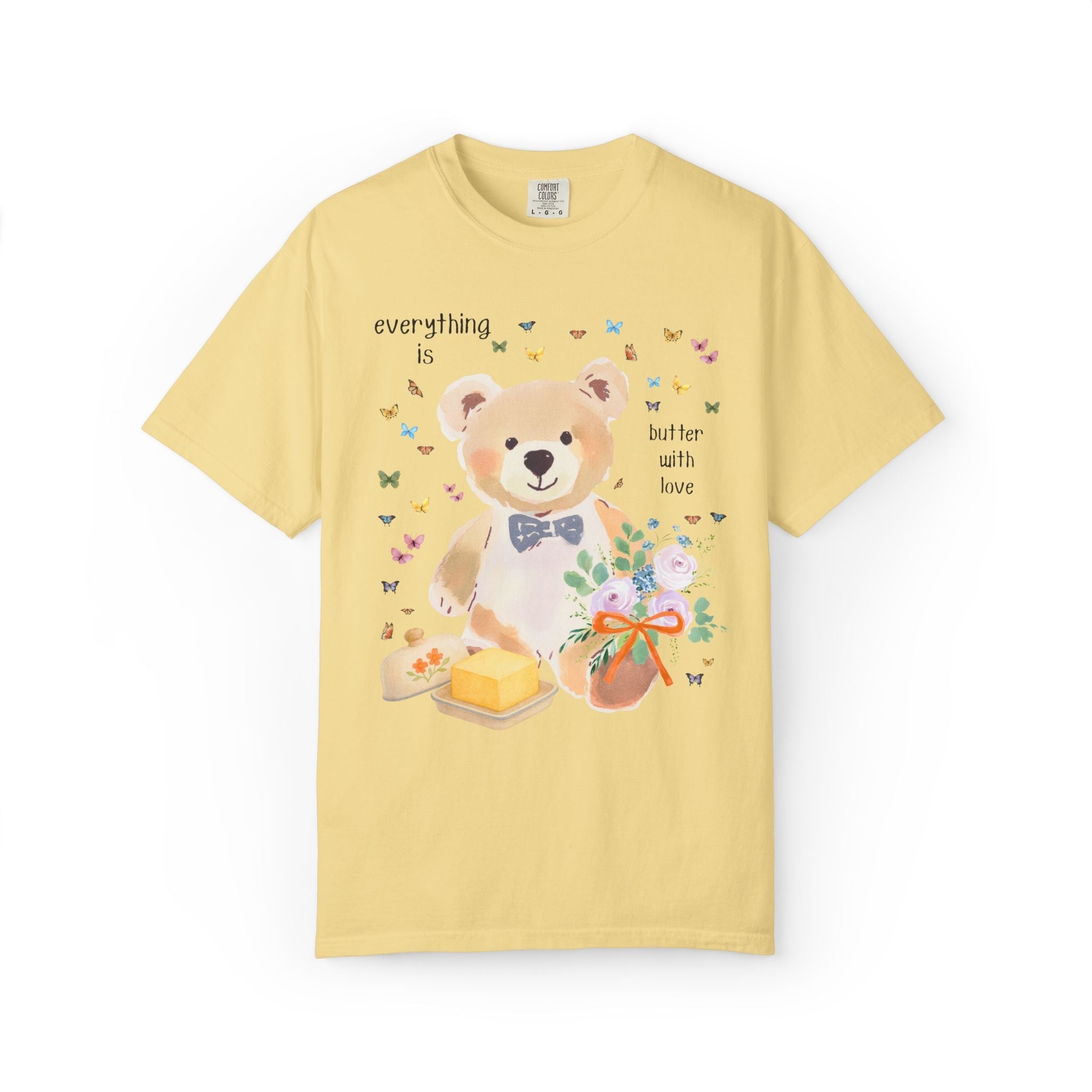 Pastel Bear Bachelorette Tee Shirt for Kitschy Bride, Dopamine Maximalist Animal Lover T-Shirt for Bridal Party, Newly Engaged Bride Tee - Opal and June