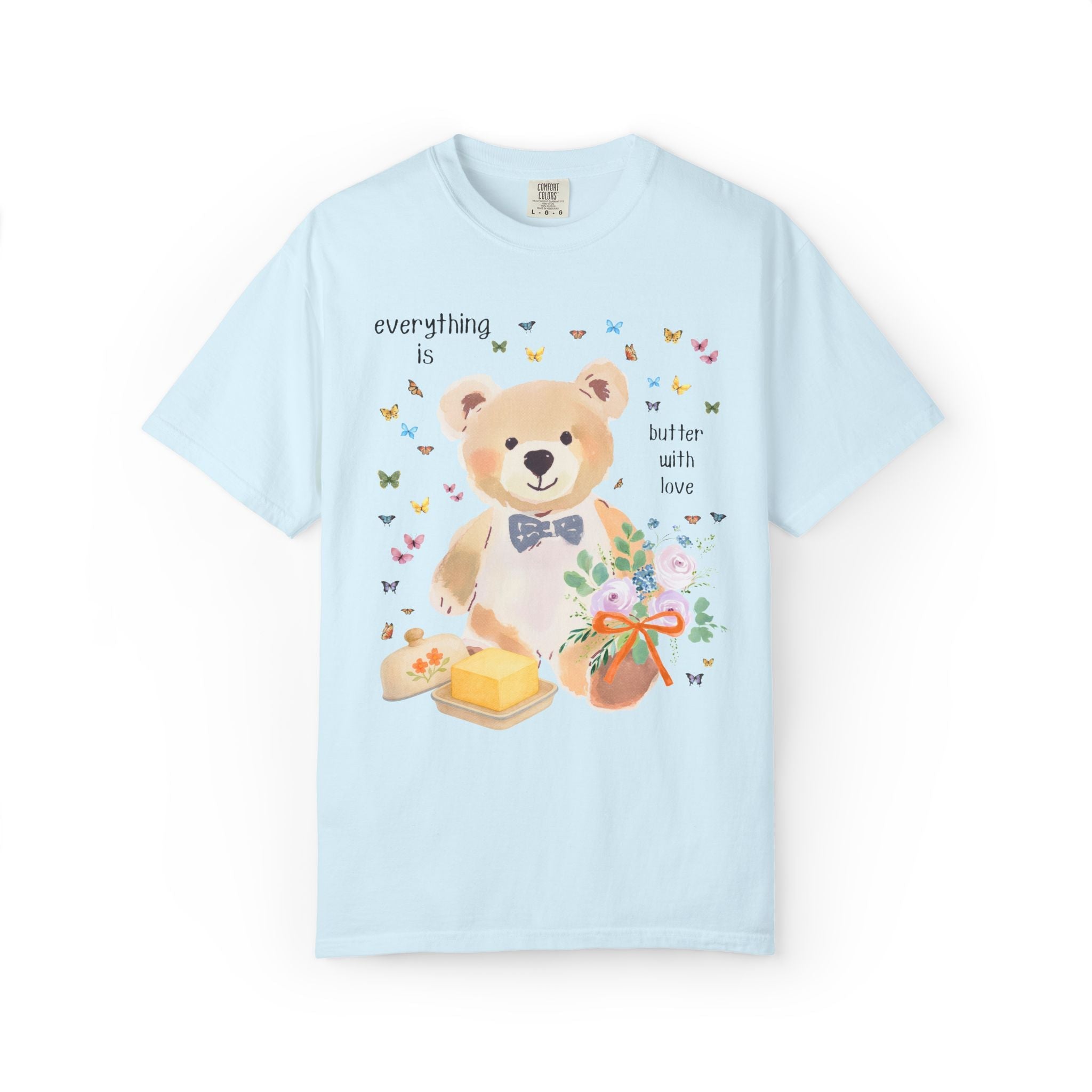Pastel Bear Bachelorette Tee Shirt for Kitschy Bride, Dopamine Maximalist Animal Lover T-Shirt for Bridal Party, Newly Engaged Bride Tee - Opal and June
