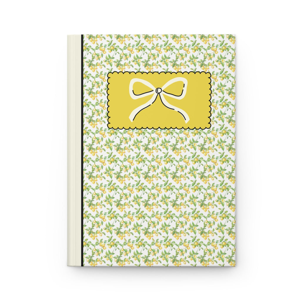 Pastel Lemon Notebook with Bow - Opal and June