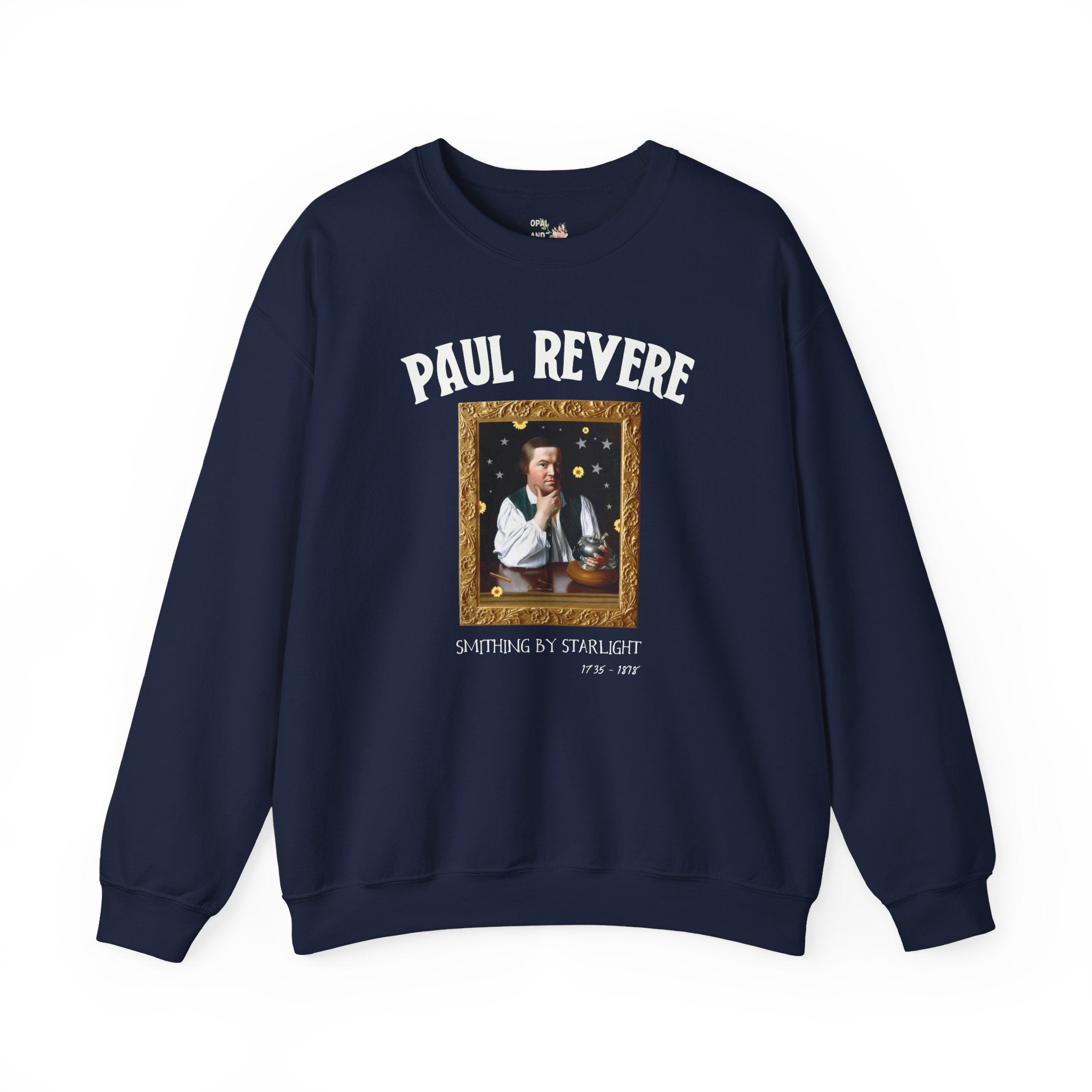 Paul Revere American History Sweatshirt for History Buff or Social Studies Teacher, Funny 18th Century Art History Shirt, Early US History - Opal and June