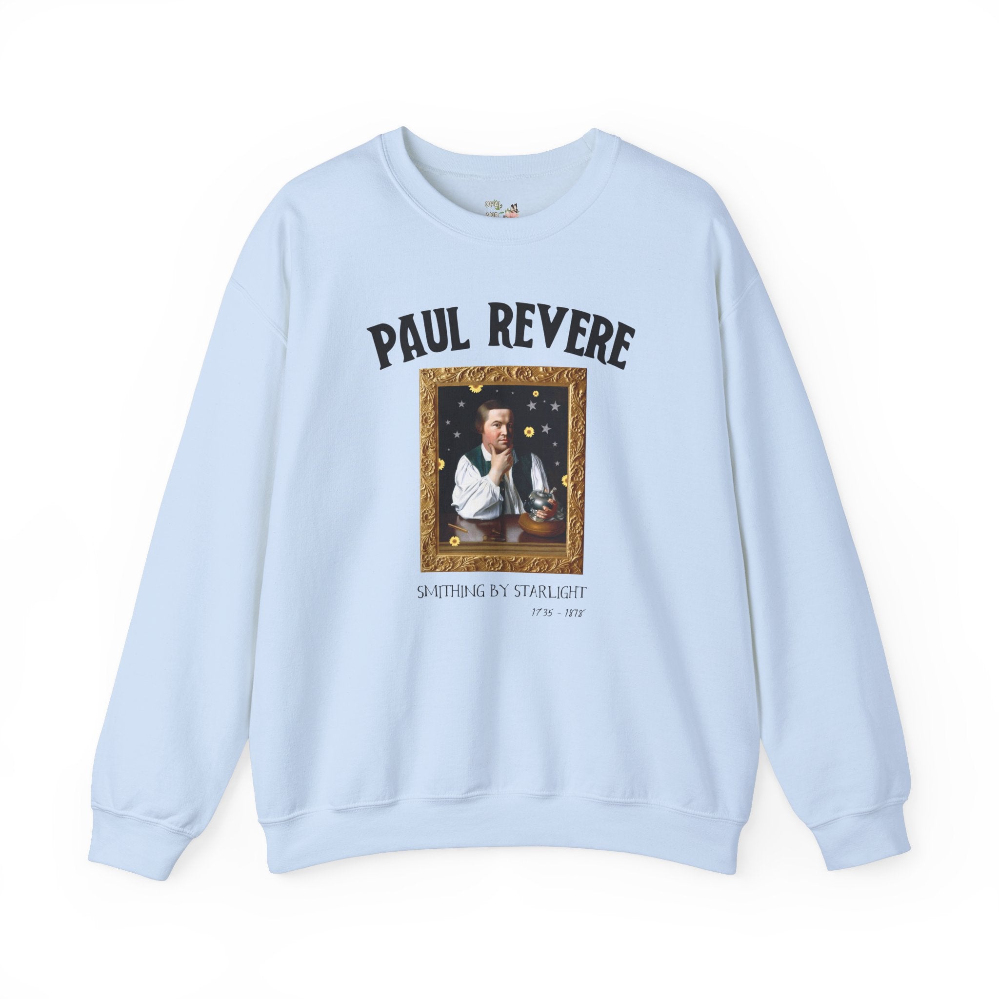 Paul Revere American History Sweatshirt for History Buff or Social Studies Teacher, Funny 18th Century Art History Shirt, Early US History - Opal and June