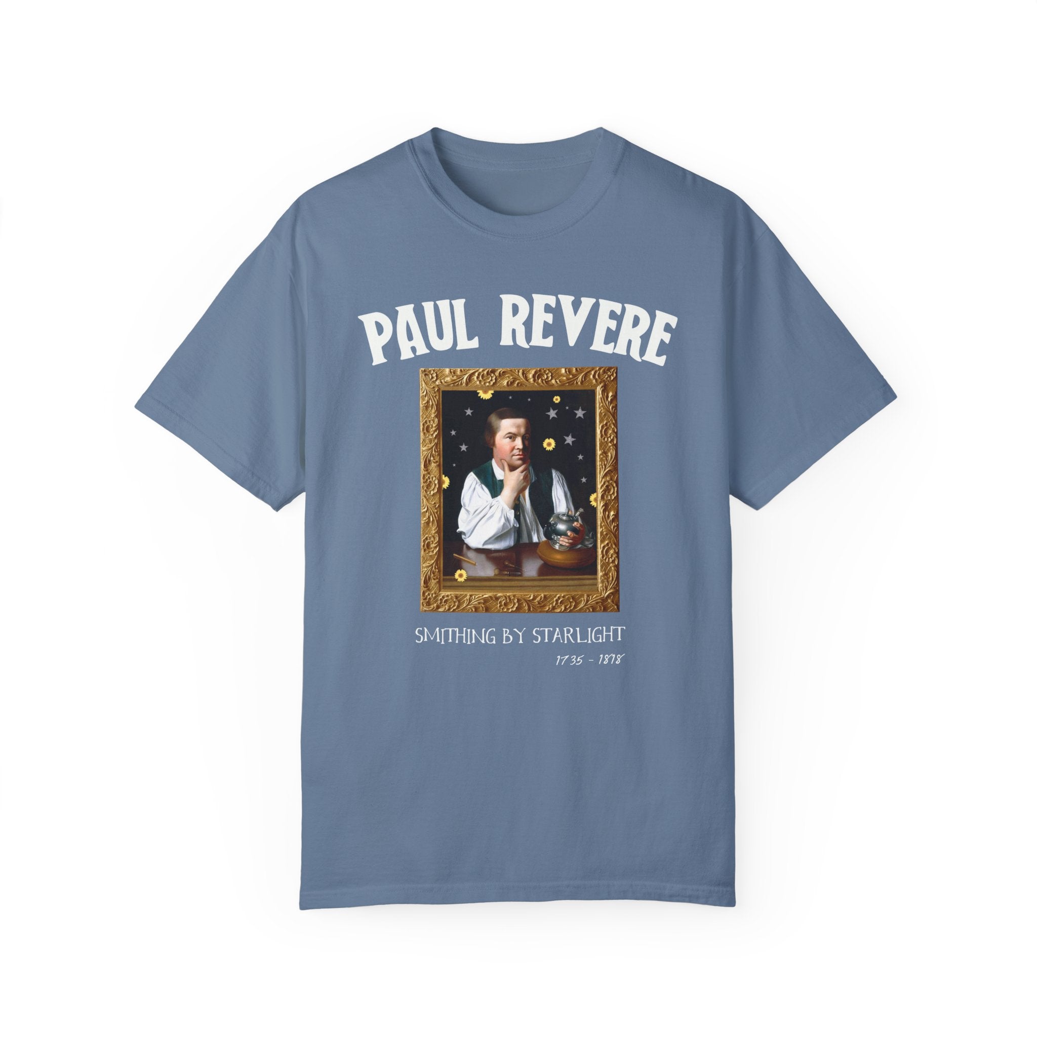 Paul Revere American History T-Shirt for History Buff or Social Studies Teacher, Funny 18th Century Art History Tee Shirt, Early US History - Opal and June