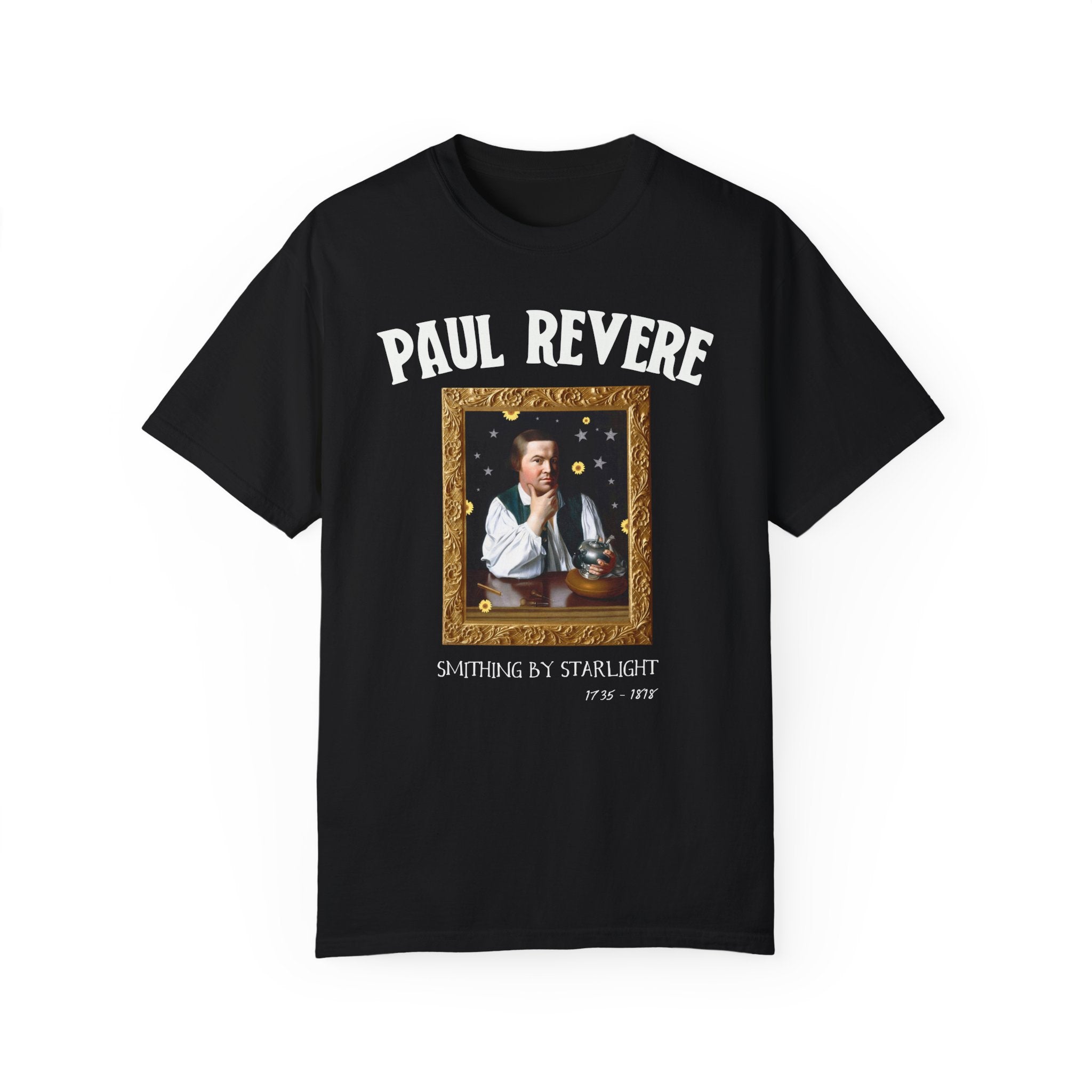 Paul Revere American History T-Shirt for History Buff or Social Studies Teacher, Funny 18th Century Art History Tee Shirt, Early US History - Opal and June