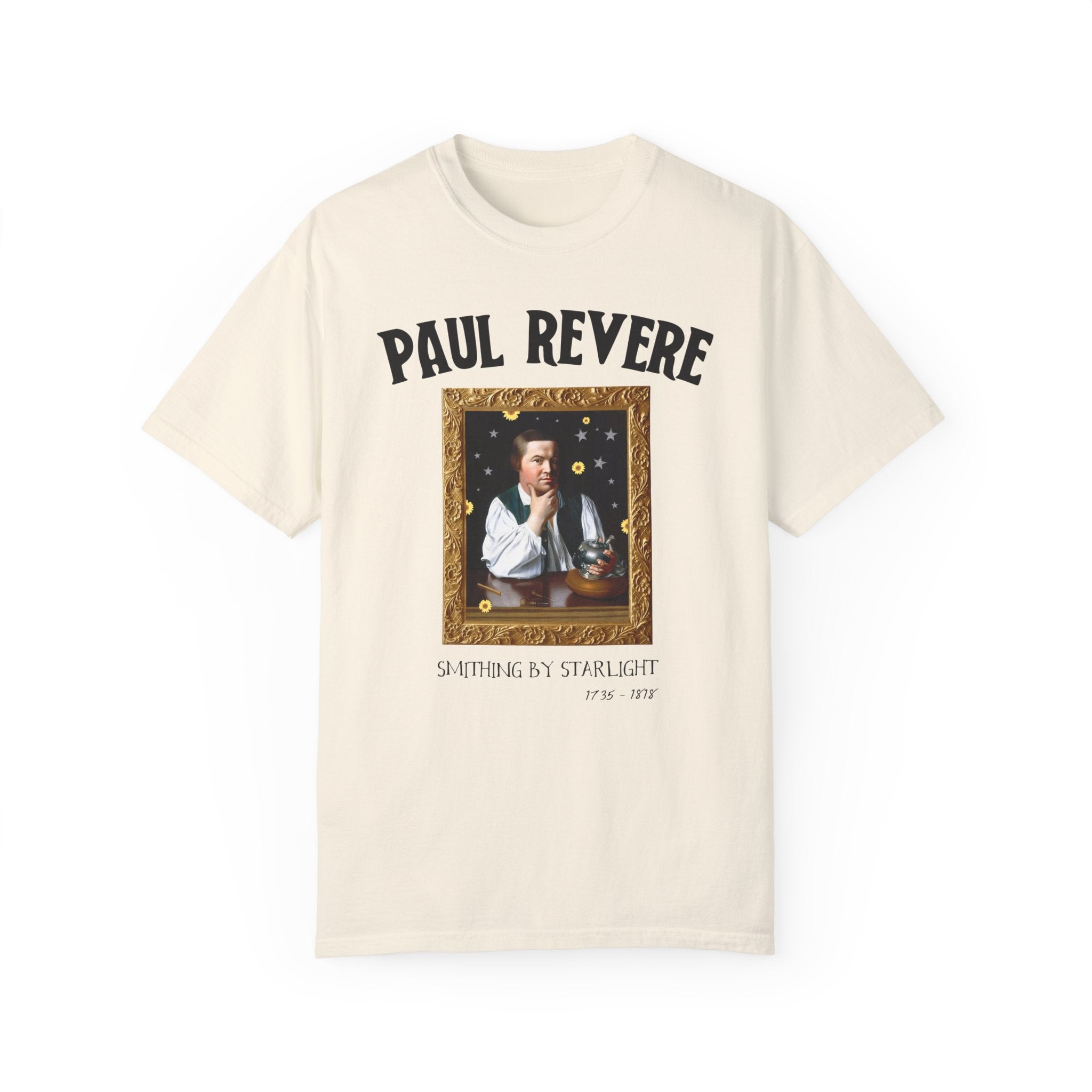 Paul Revere American History T-Shirt for History Buff or Social Studies Teacher, Funny 18th Century Art History Tee Shirt, Early US History - Opal and June