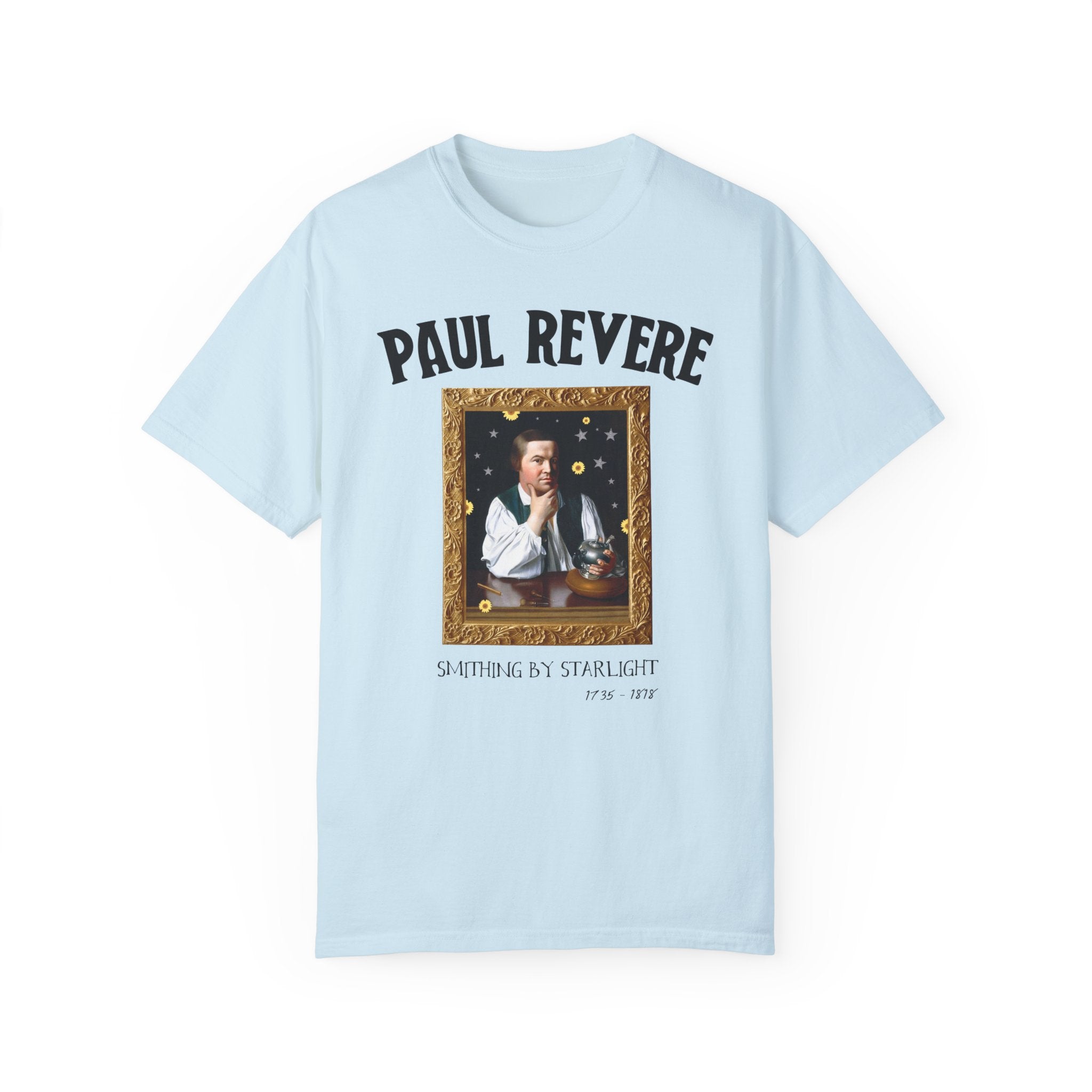 Paul Revere American History T-Shirt for History Buff or Social Studies Teacher, Funny 18th Century Art History Tee Shirt, Early US History - Opal and June