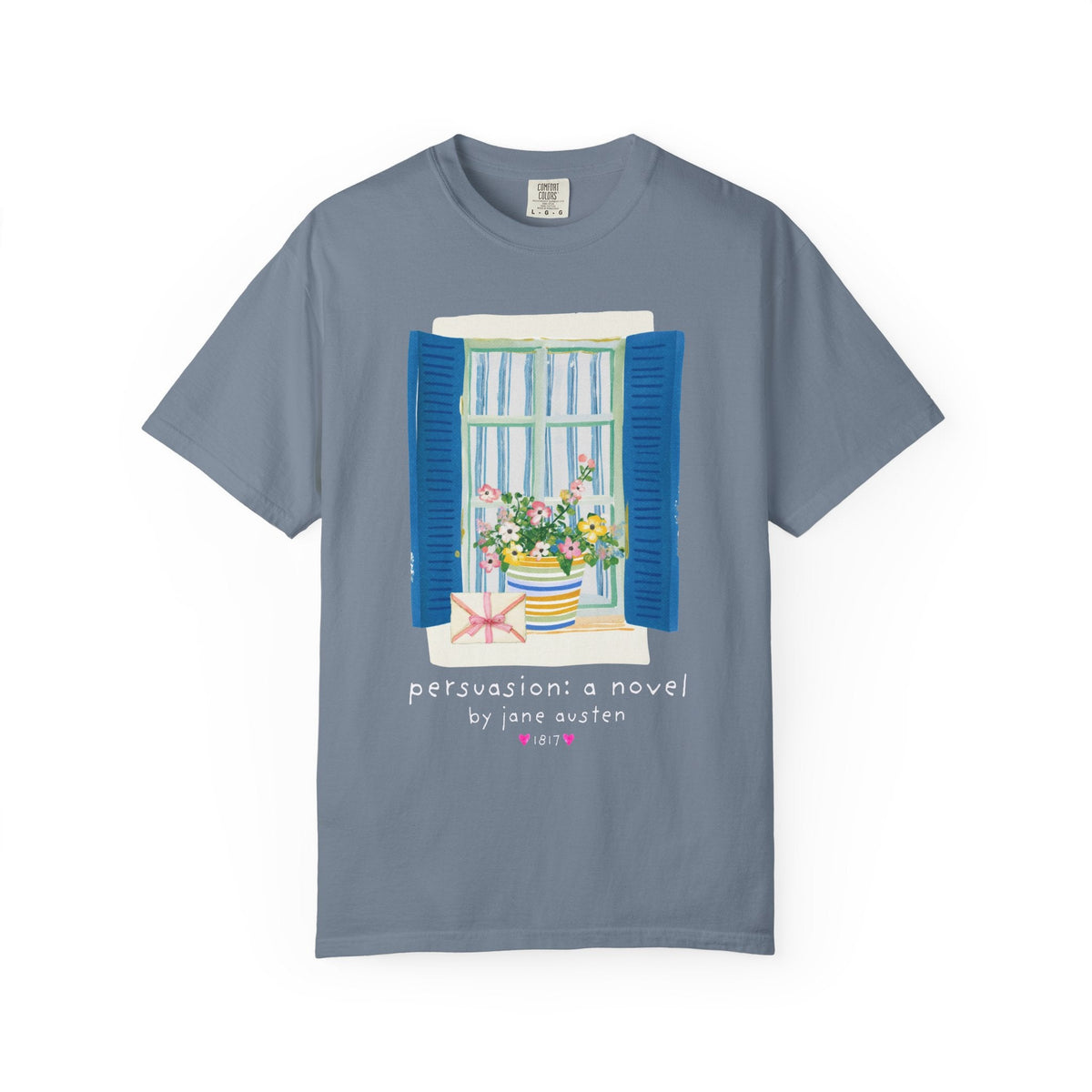 Persuasion: A Novel by Jane Austen Book Lover T-Shirt, Cute Bookish Tee Shirt for Classic Literature Reader or Bookworm - Opal and June