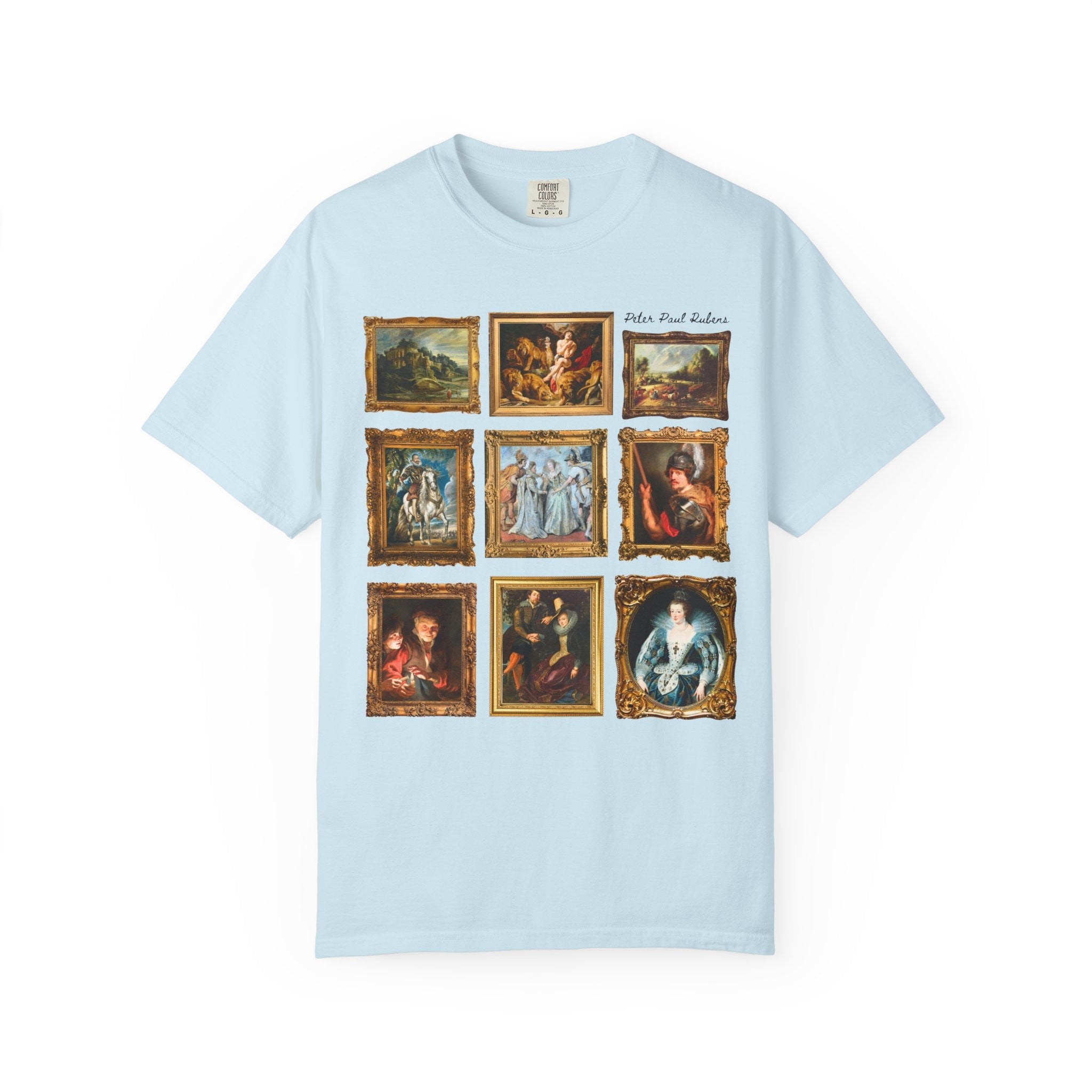 Peter Paul Rubens Art History Tee Shirt: Famous 17th Century Paintings, Flemish Baroque Art Movement, European Art History, Comfort Colors - Opal and June