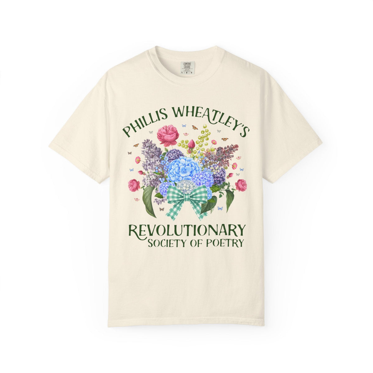 Phillis Wheatley's Revolutionary Society of Poetry | 18th Century Poetry Lover T-Shirt, American History, Black History, Bookish Women's History Tee - Opal and June