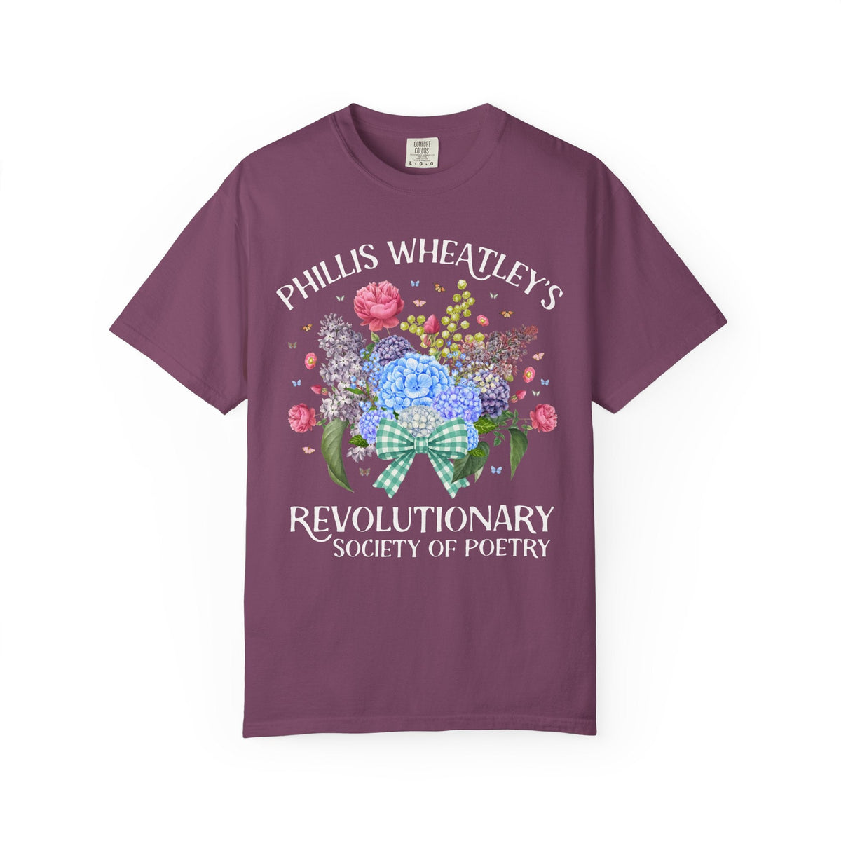 Phillis Wheatley's Revolutionary Society of Poetry | 18th Century Poetry Lover T-Shirt, American History, Black History, Bookish Women's History Tee - Opal and June