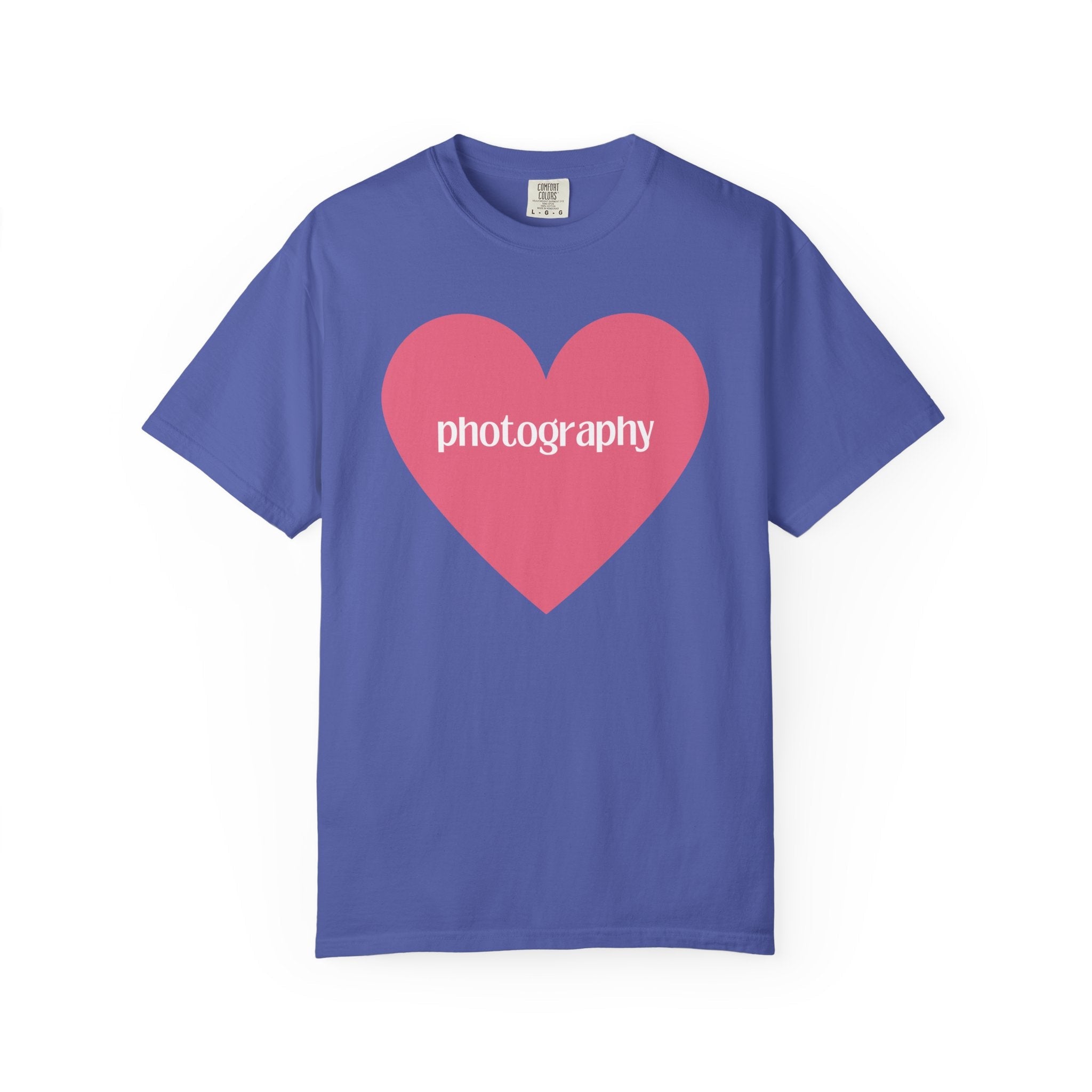 Photography Shirt with Cute Pink Heart - Opal and June
