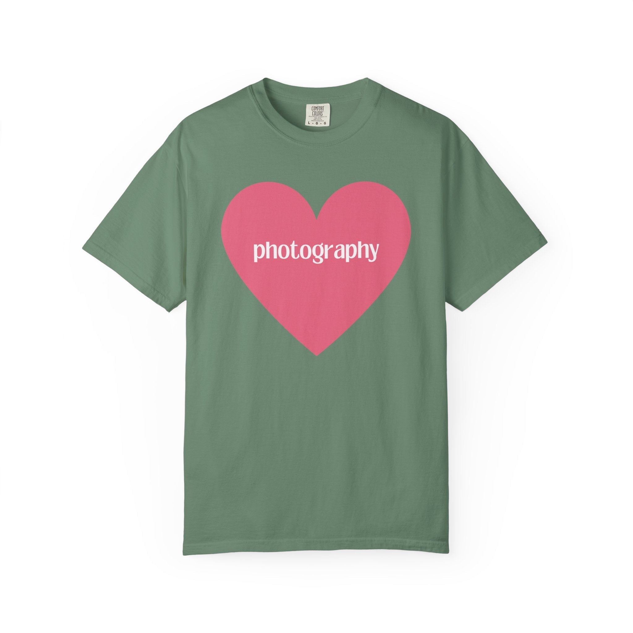 Photography Shirt with Cute Pink Heart - Opal and June
