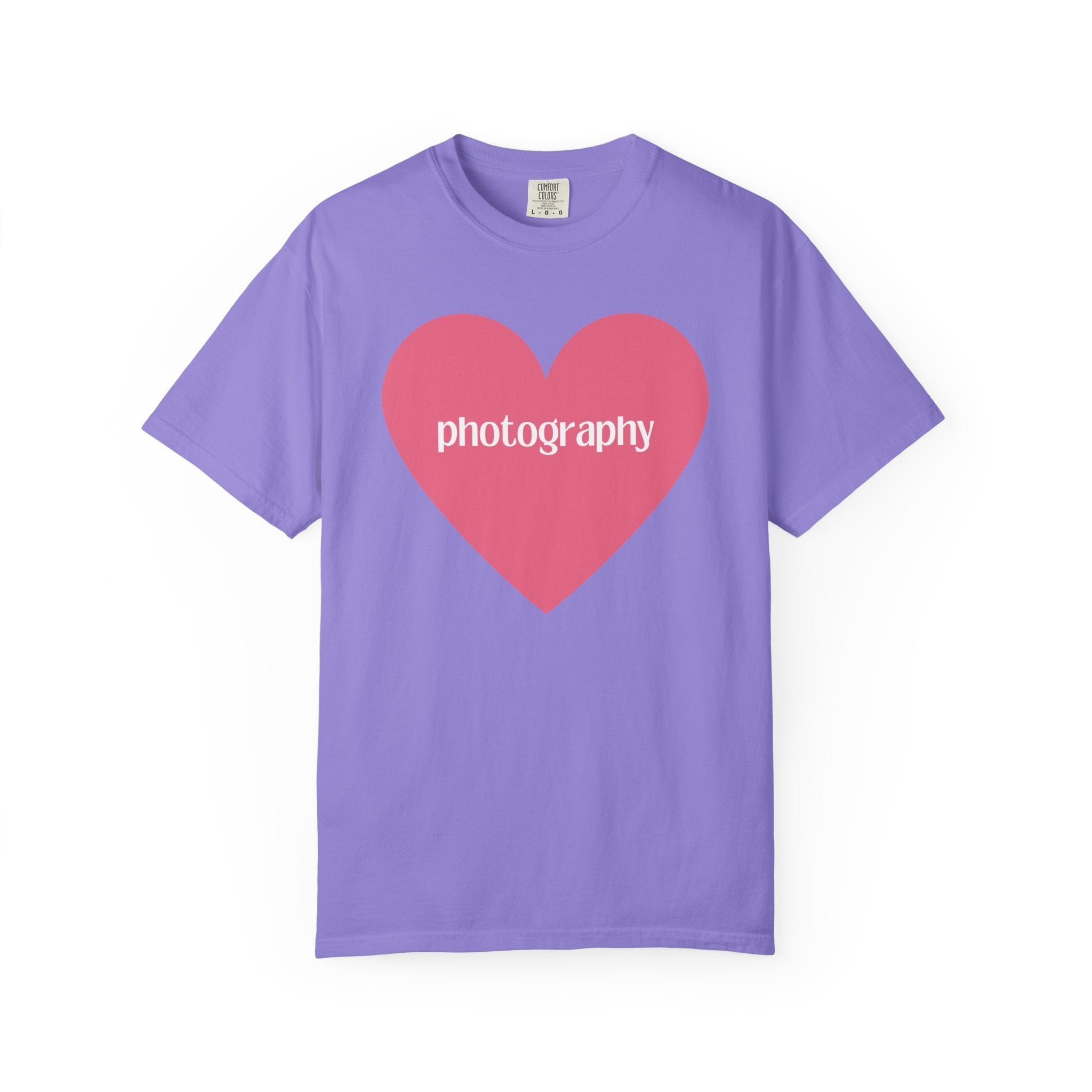 Photography Shirt with Cute Pink Heart - Opal and June