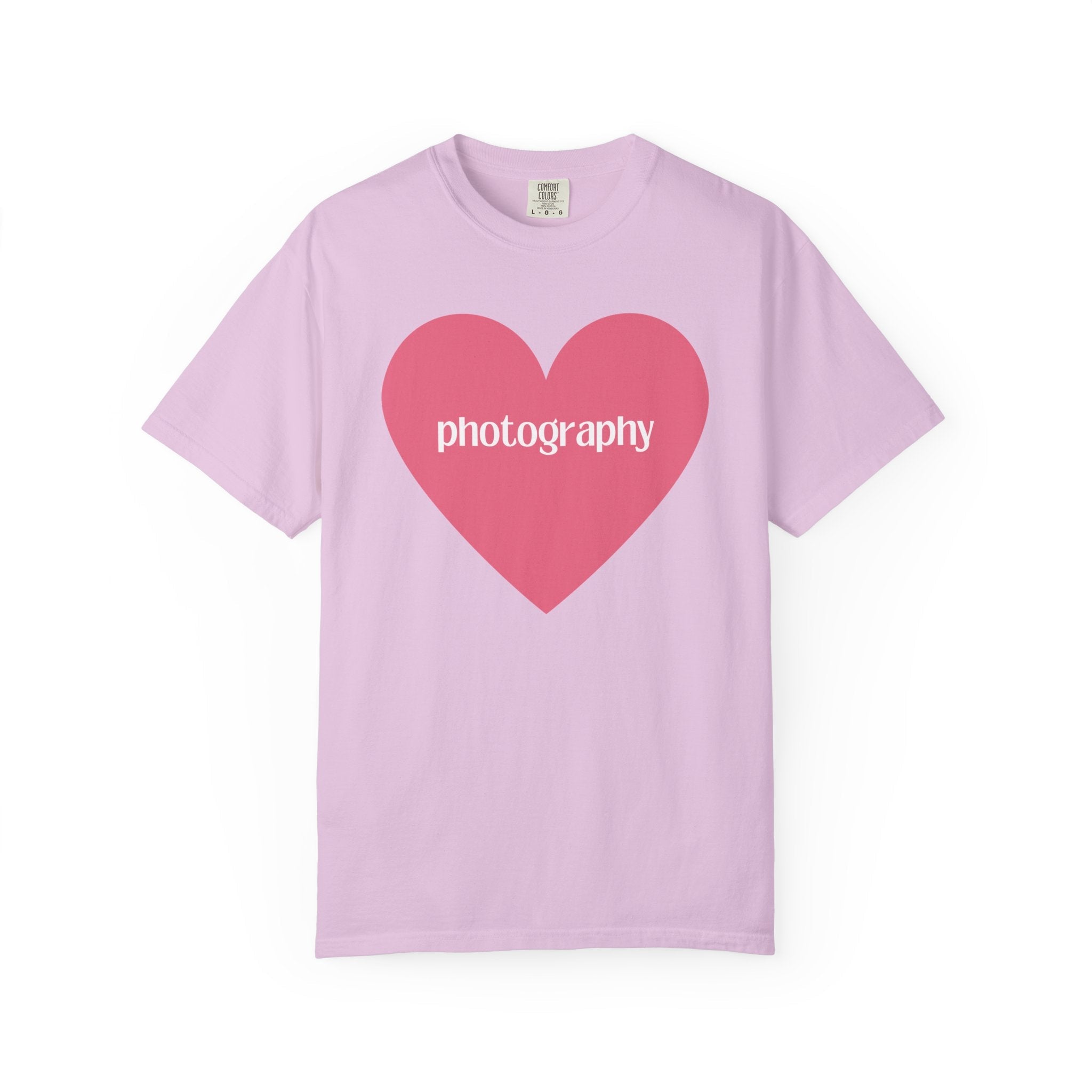Photography Shirt with Cute Pink Heart - Opal and June