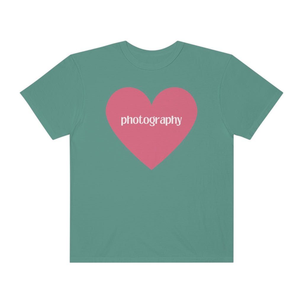 Photography Shirt with Cute Pink Heart - Opal and June