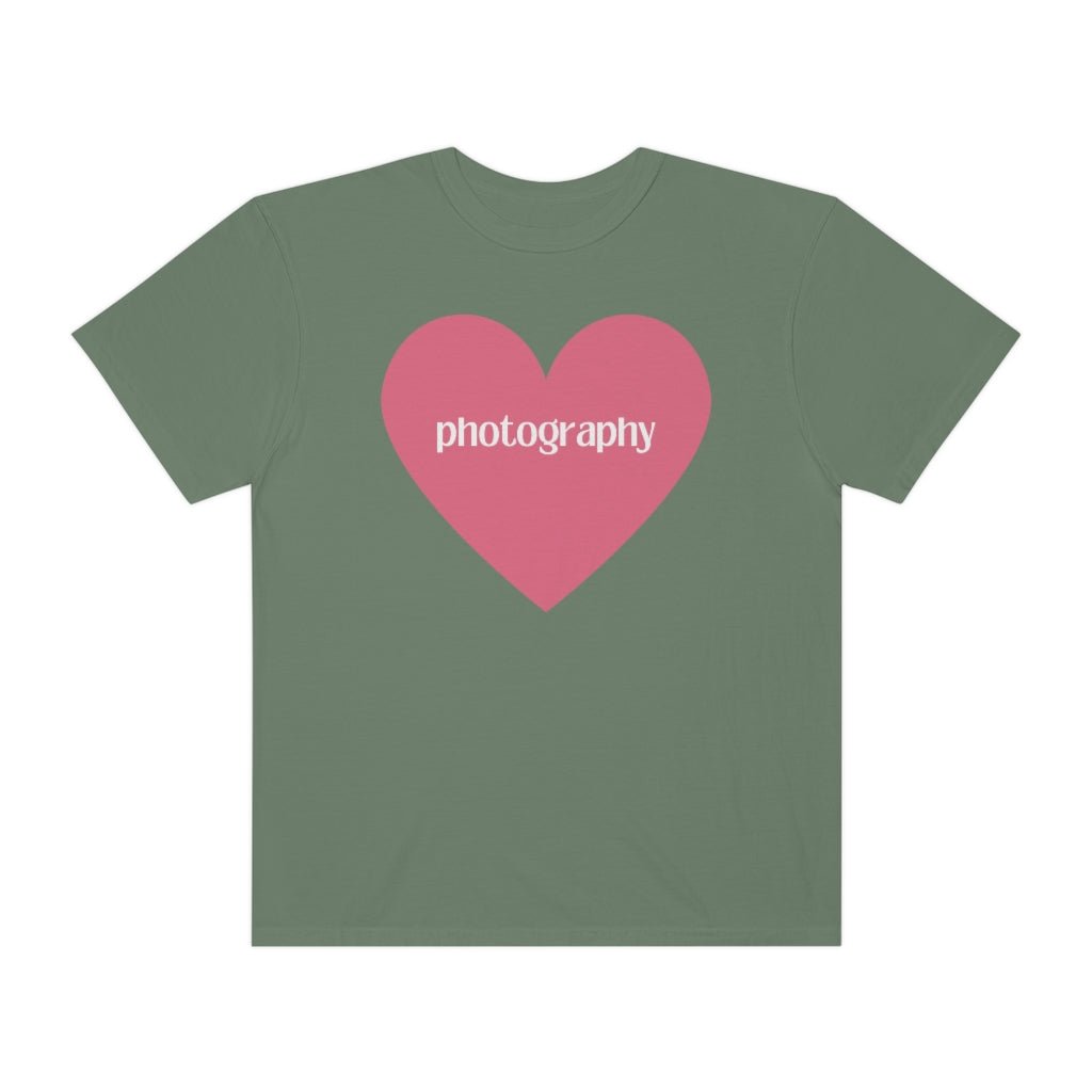Photography Shirt with Cute Pink Heart - Opal and June