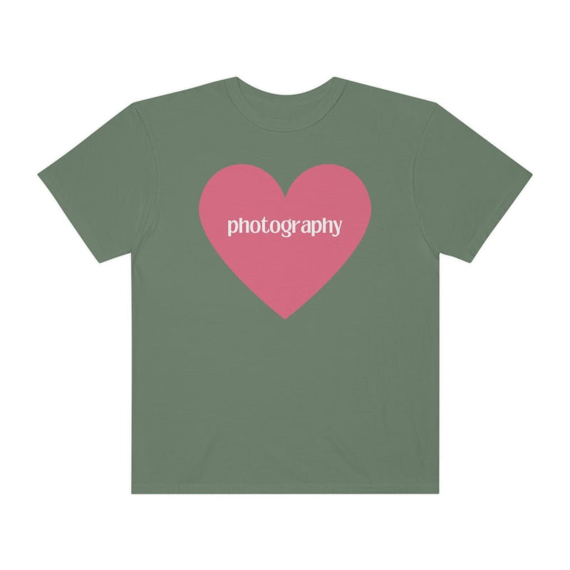 Photography Shirt with Cute Pink Heart - Opal and June