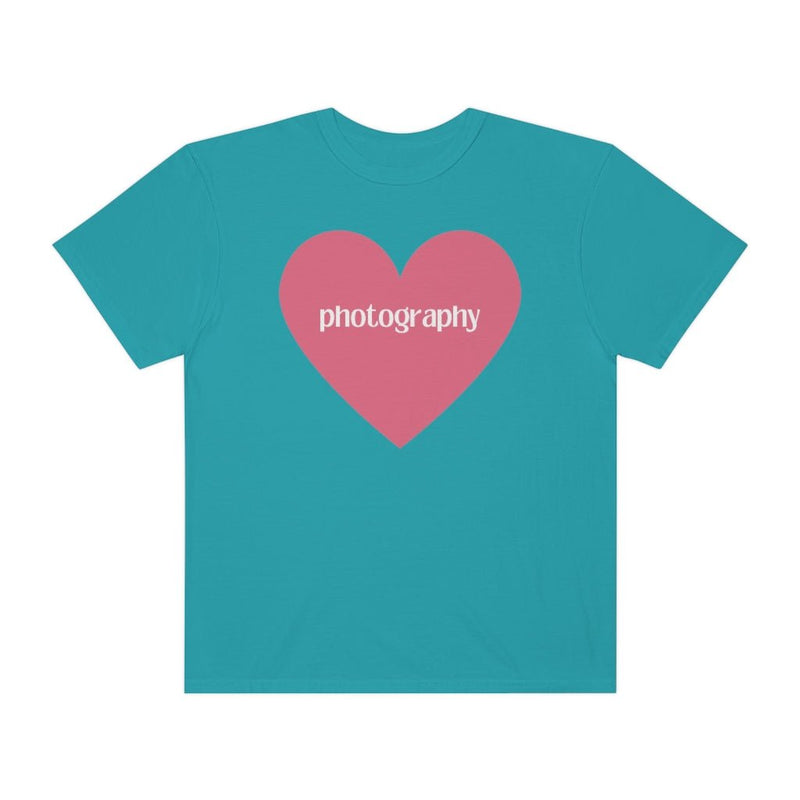 Photography Shirt with Cute Pink Heart - Opal and June