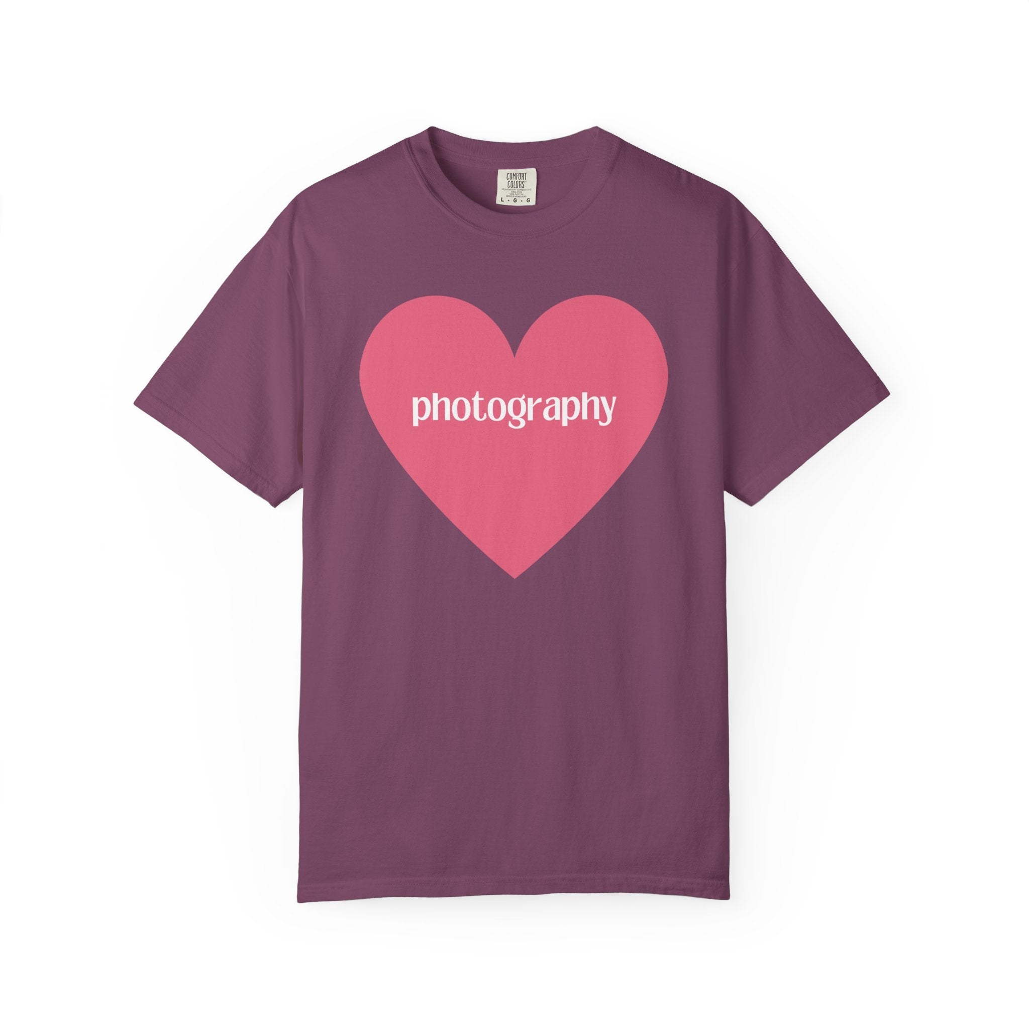 Photography Shirt with Cute Pink Heart - Opal and June