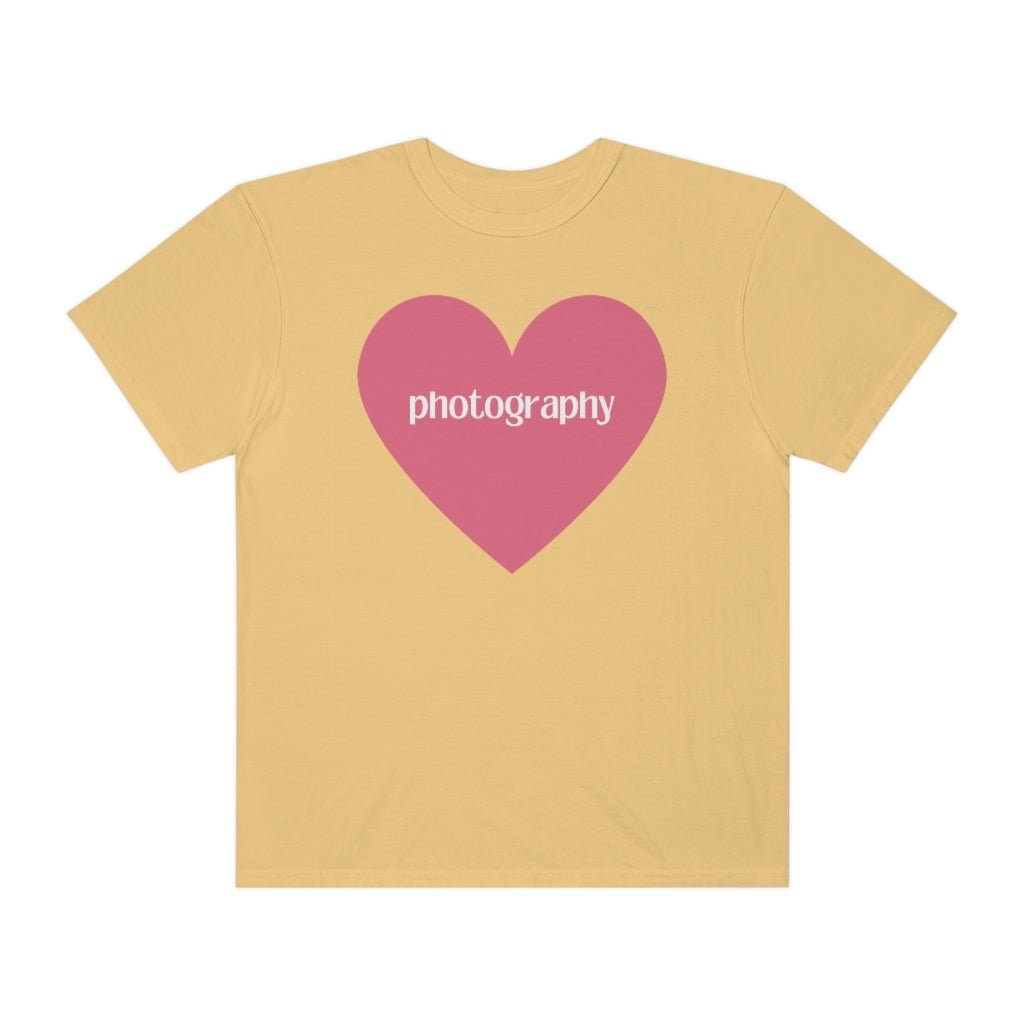 Photography Shirt with Cute Pink Heart - Opal and June