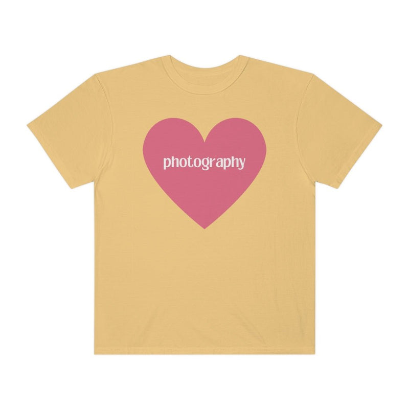 Photography Shirt with Cute Pink Heart - Opal and June