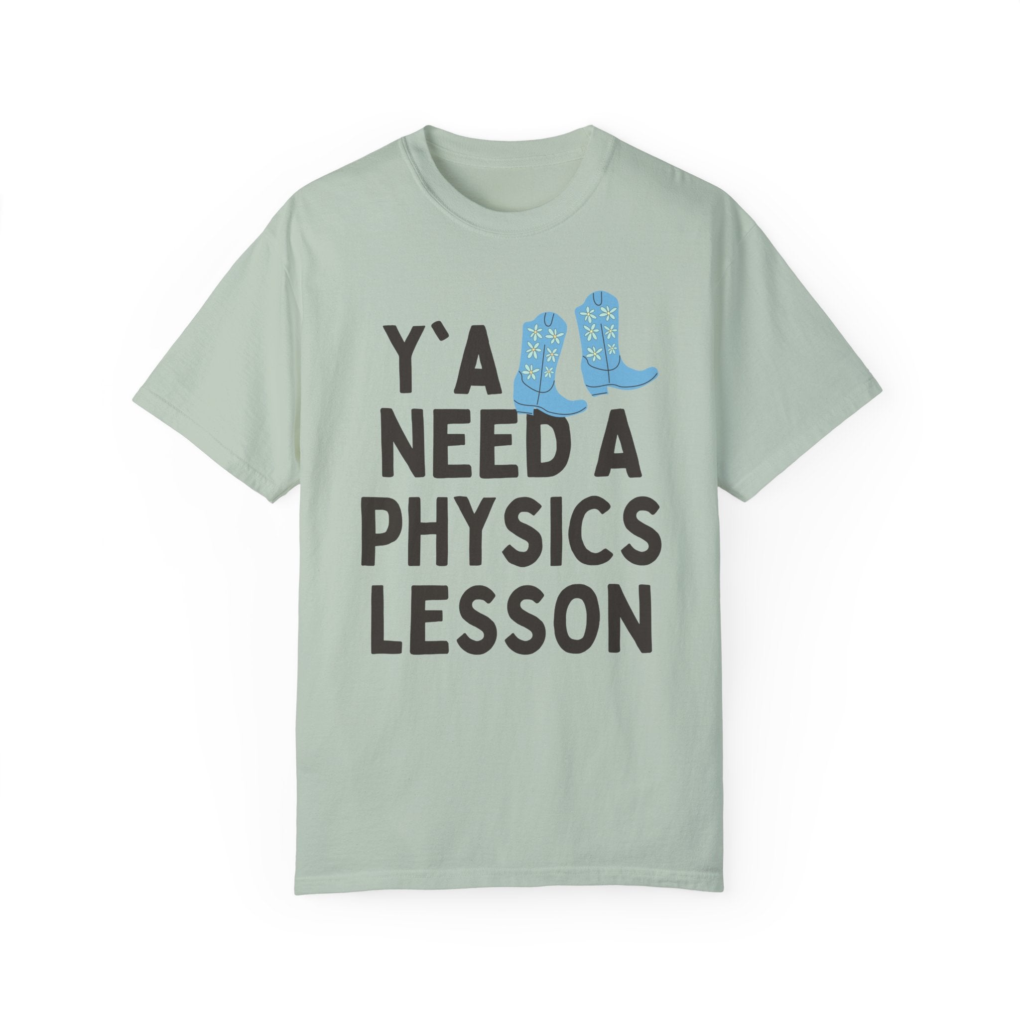 Physics Teacher T-Shirt, Groovy Western Vibe: Y'all Need a Physics Lesson, Cute Physics Professor Tee Shirt, Science Teacher or Major Gift - Opal and June
