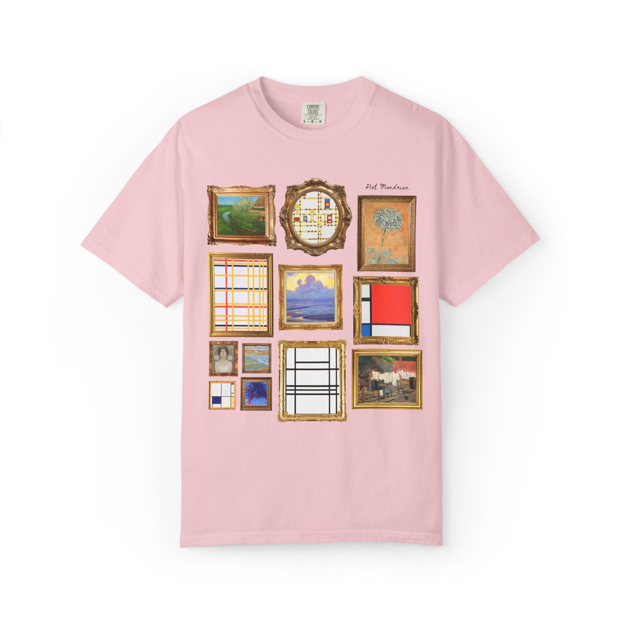 Piet Mondrian Famous Painting T-Shirt - Opal and June