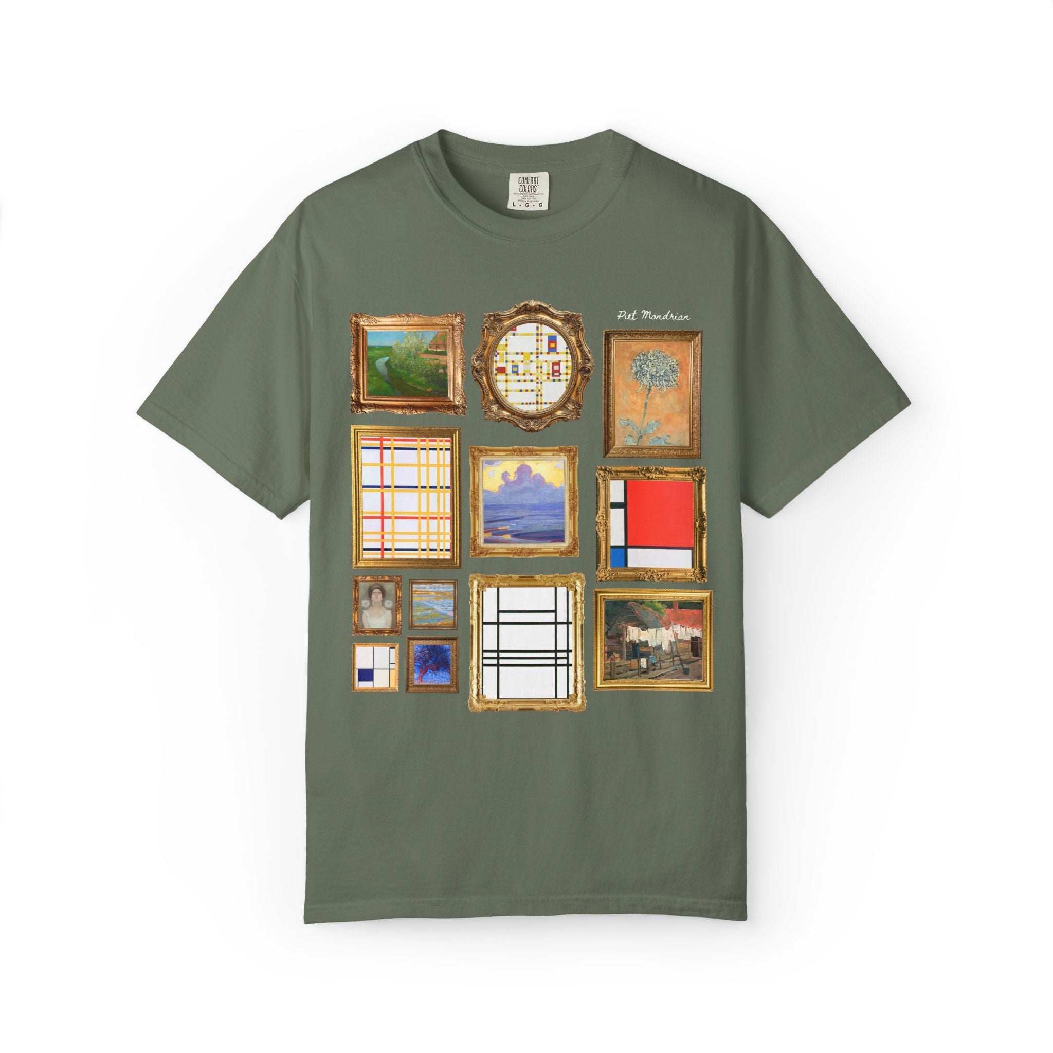 Piet Mondrian Famous Painting T-Shirt - Opal and June