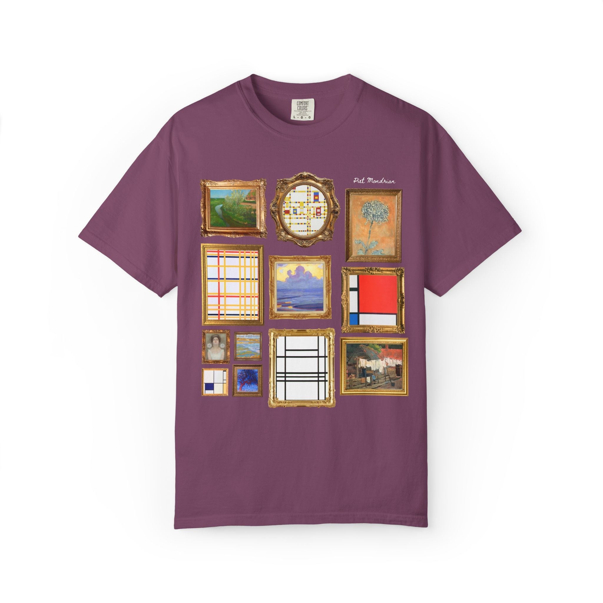 Piet Mondrian Famous Painting T-Shirt - Opal and June