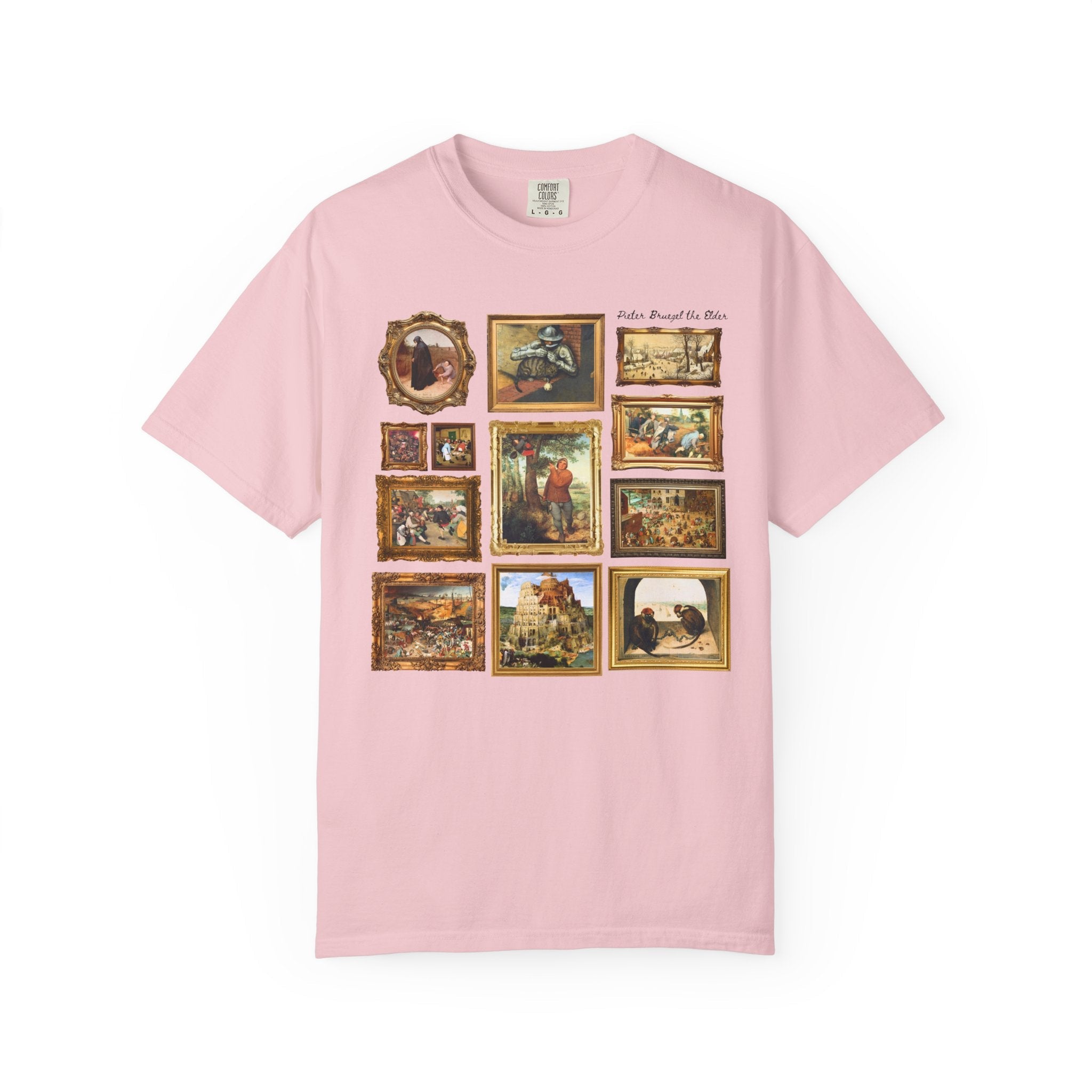 Pieter Bruegel the Elder Art History T-Shirt, Dutch and Flemish Renaissance Famous Paintings, The Tower of Babel Painting, Art History Buff - Opal and June