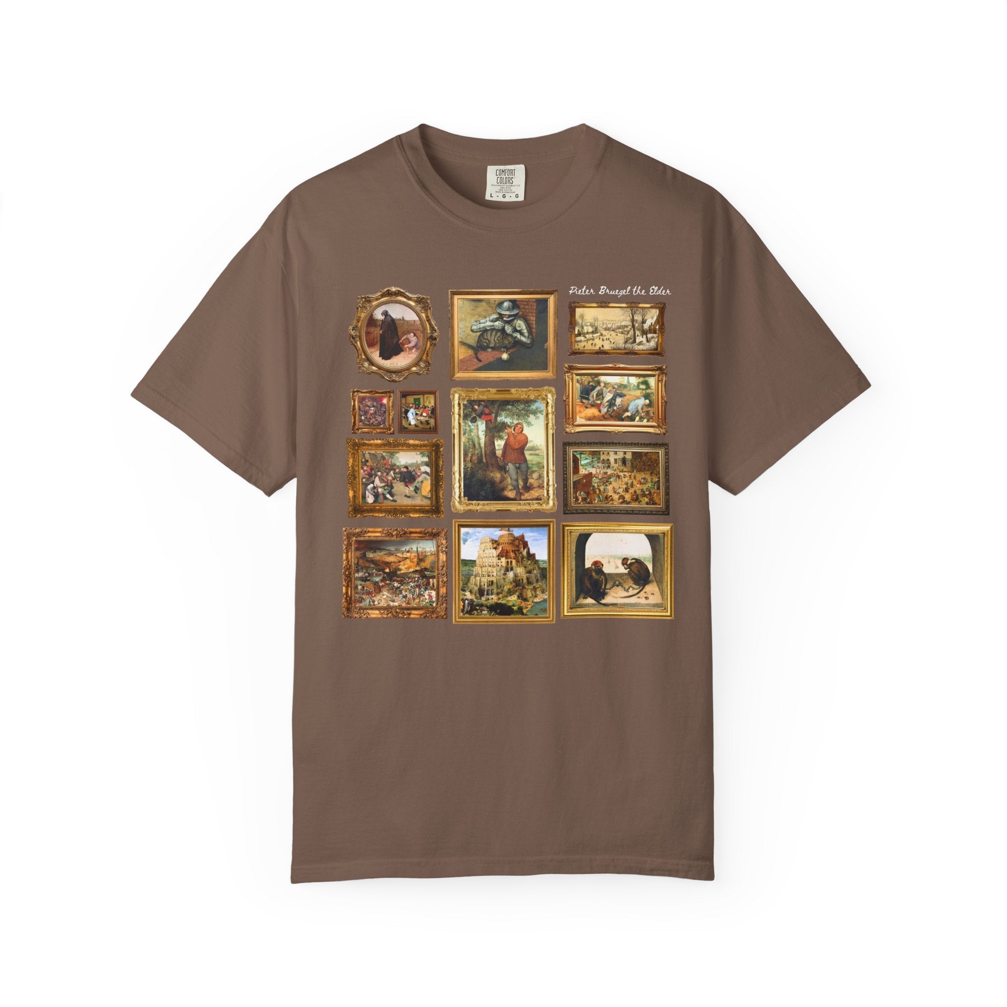 Pieter Bruegel the Elder Art History T-Shirt, Dutch and Flemish Renaissance Famous Paintings, The Tower of Babel Painting, Art History Buff - Opal and June