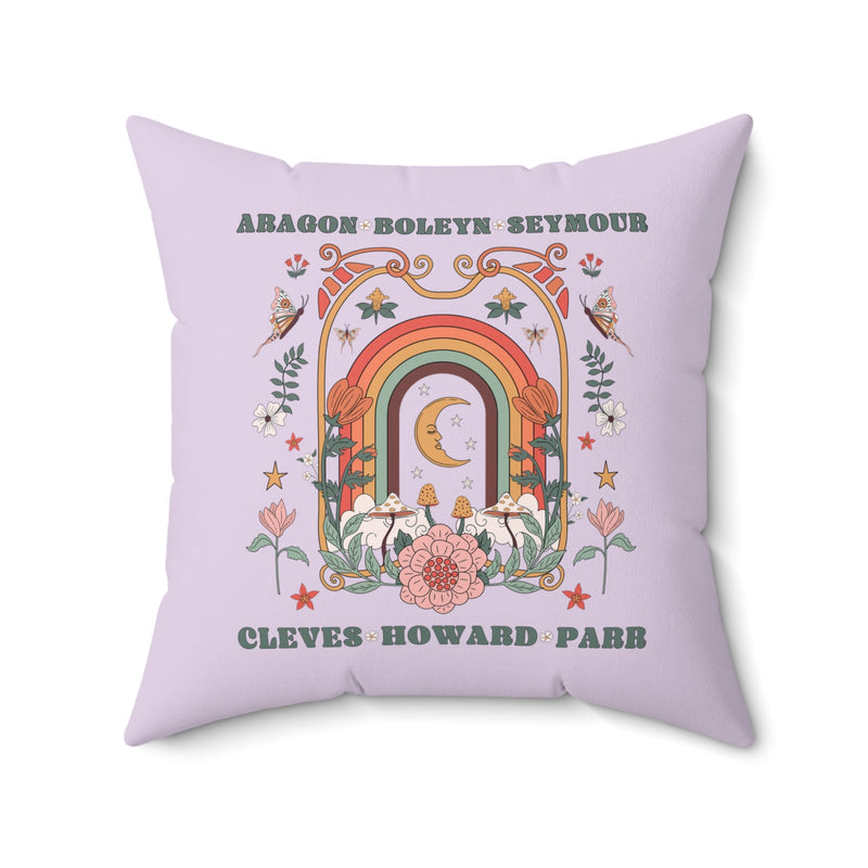 Floral History Pillow with Roses: Anne of Cleves was a Total Babe | Cute Tudor History Pillow