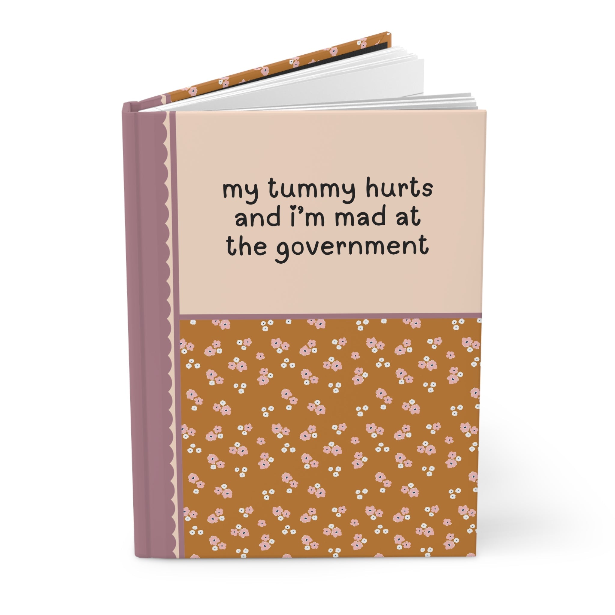 Pink and Orange Flower Journal - Opal and June