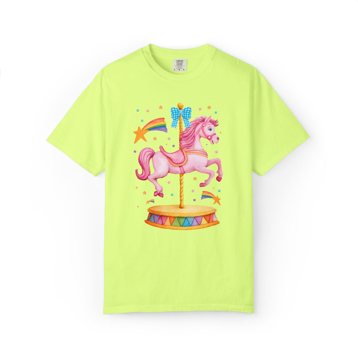 Pink Horse Carousel Tee - Opal and June