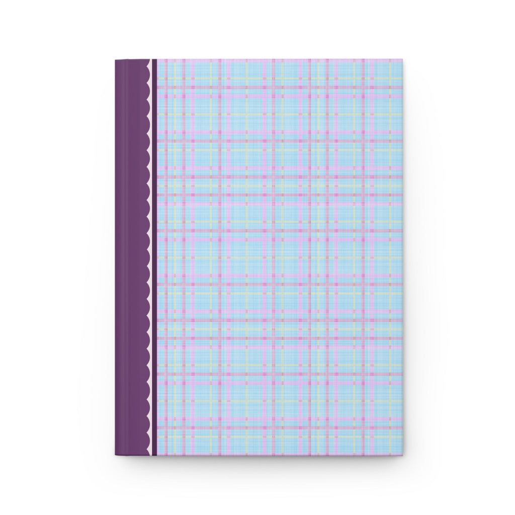 Plaid Notebook with Bows: Blue - Opal and June