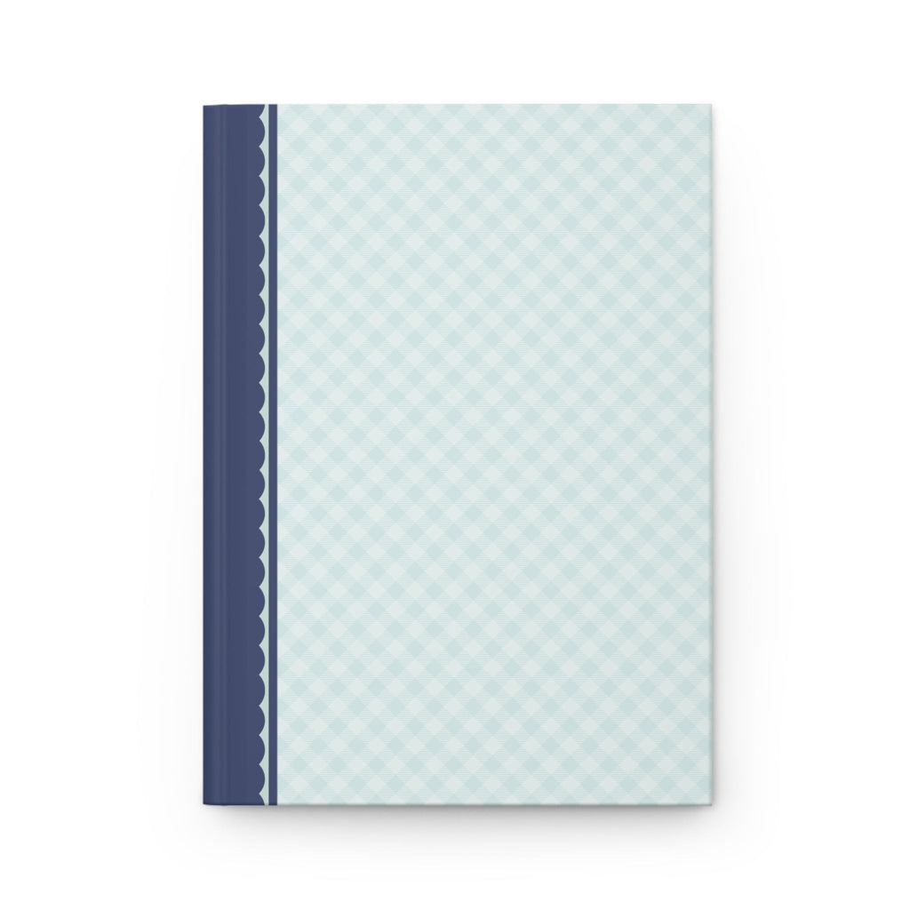 Plaid Notebook with Bows: Light Blue - Opal and June