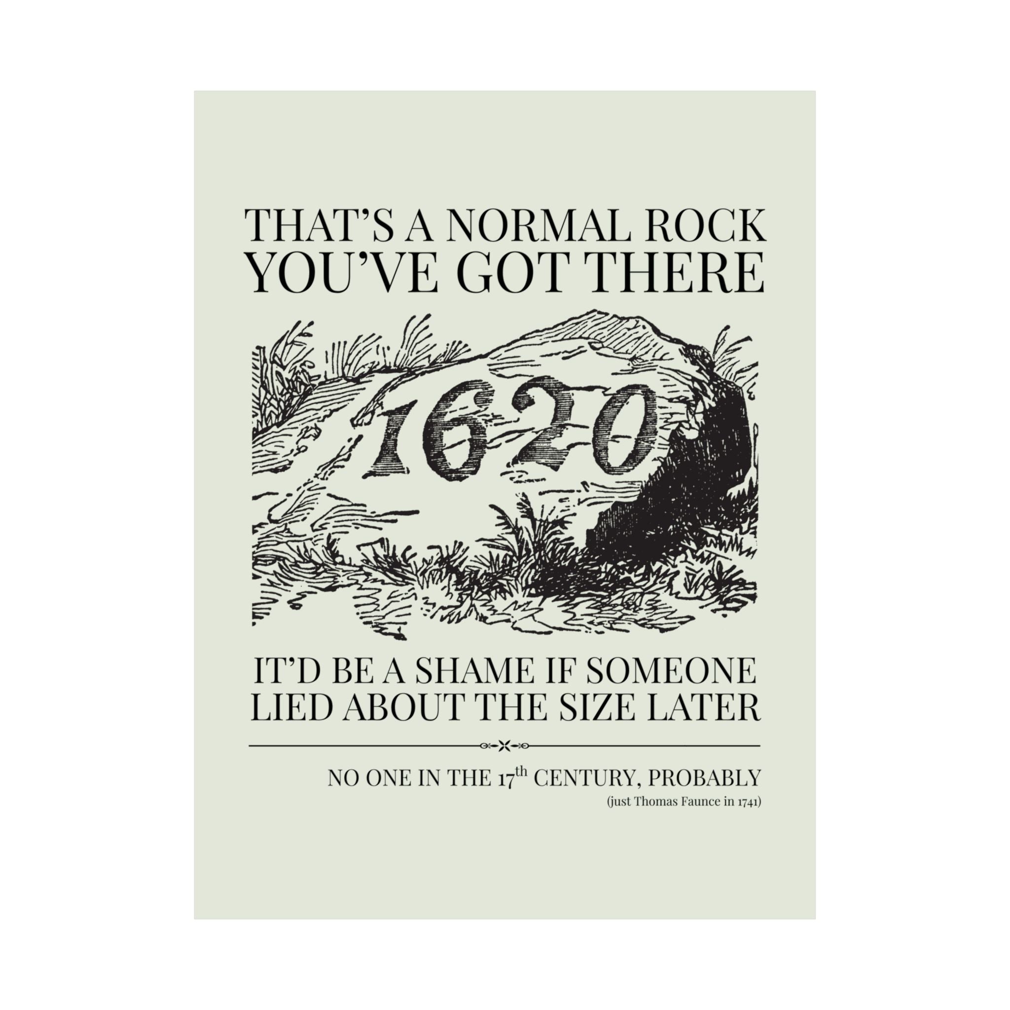 Plymouth Rock Poster: That's a Normal Rock - Opal and June