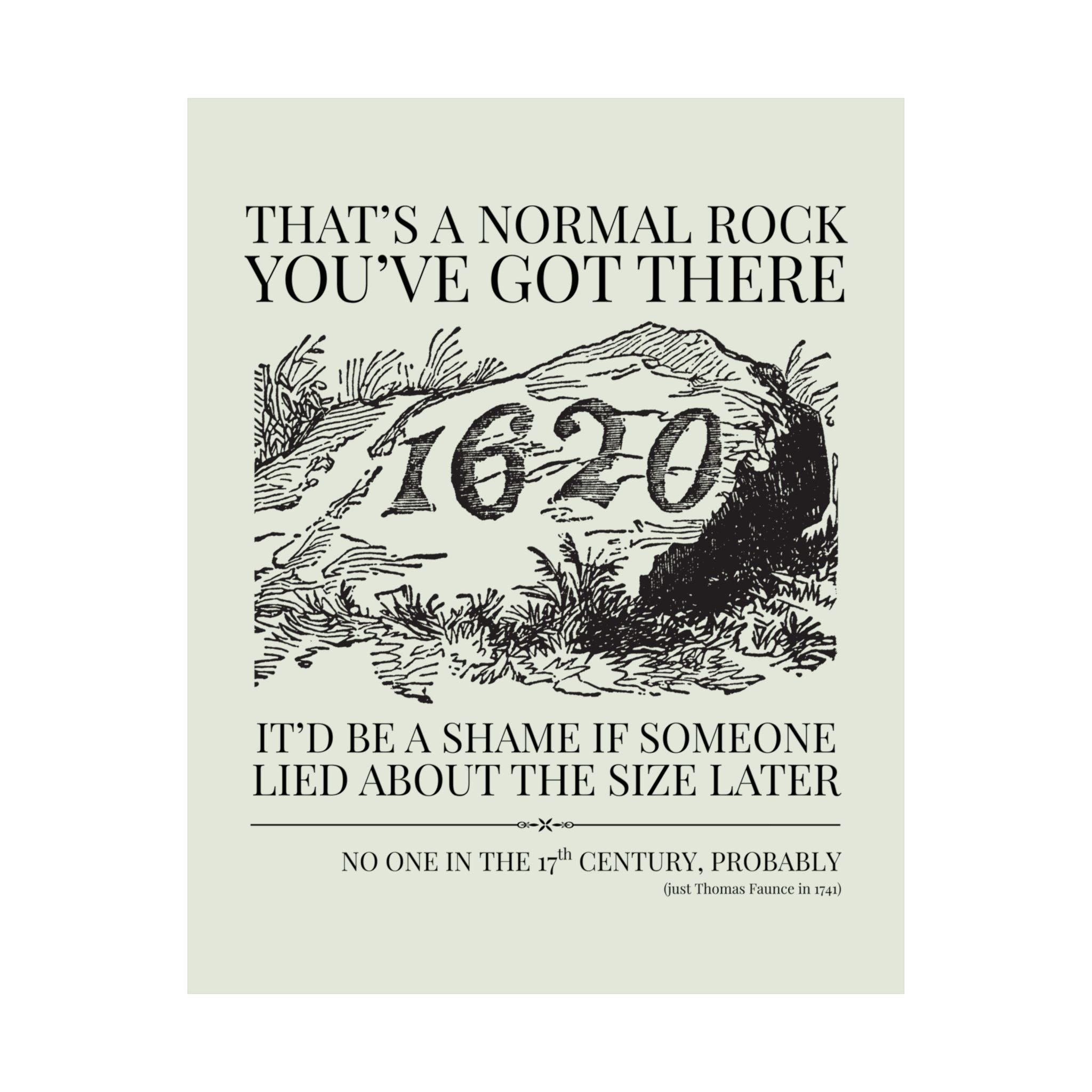 Plymouth Rock Poster: That's a Normal Rock - Opal and June