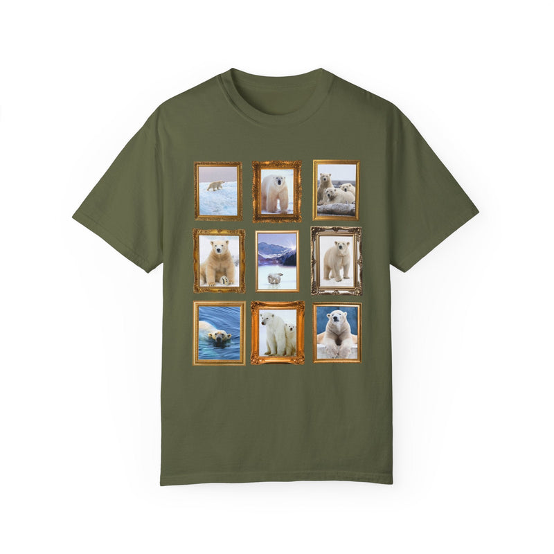 Polar Bear Photographs Framed on a T-Shirt - Opal and June