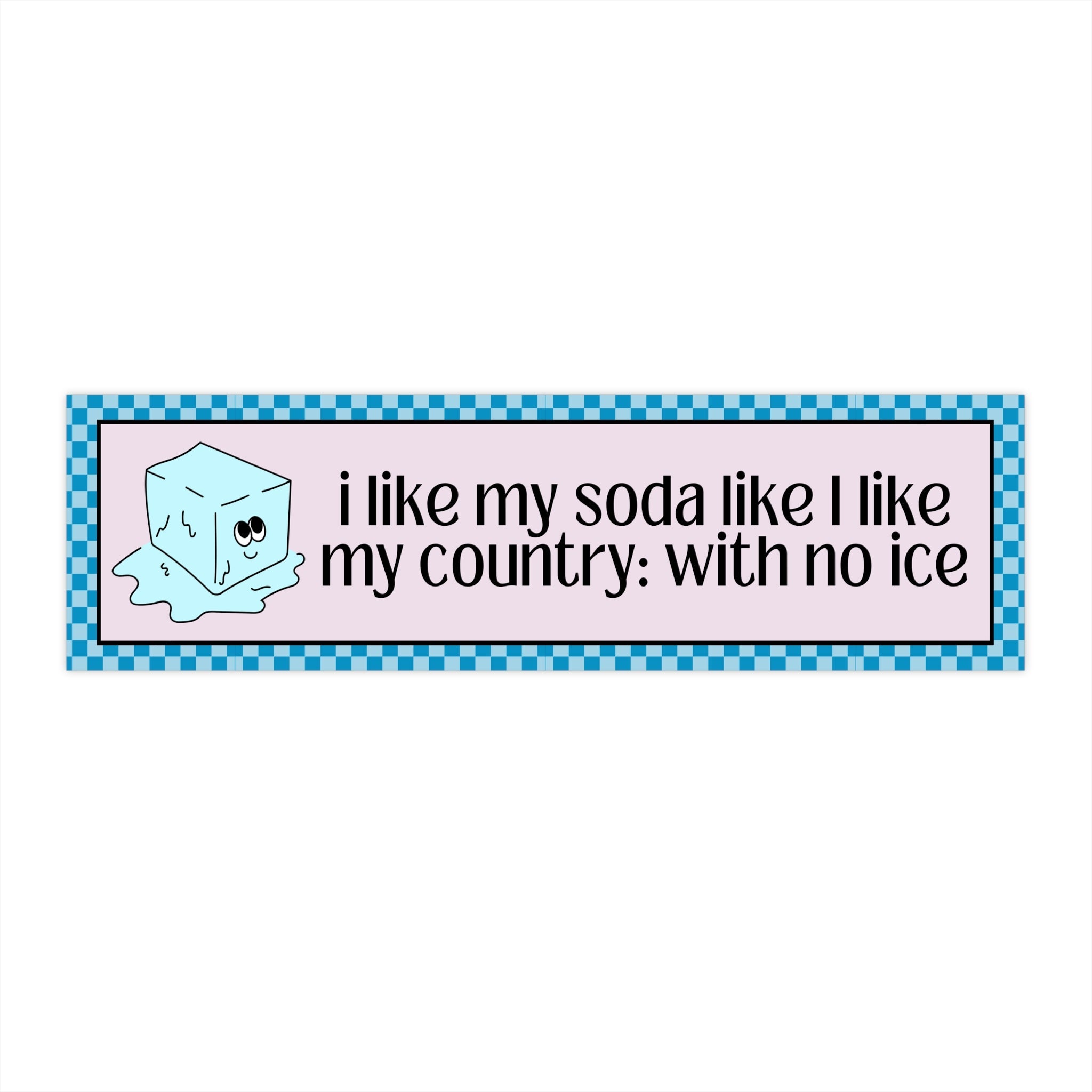 Political Resistance Sticker, Leftist Who Loves Soda Without Ice, No One is Illegal Protest Sticker, Funny Sarcastic Democratic Socialist - Opal and June