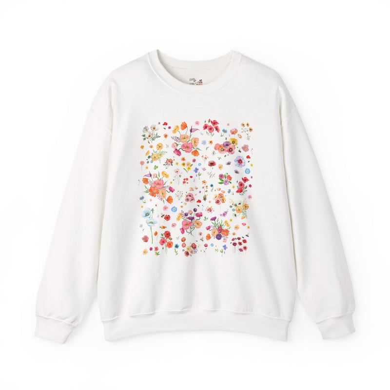 Poppy Flower Sweatshirt for Mom Who Gardens or Wedding Florist Who Loves Poppies, Cute Boho Gardening Shirt, Cut Flower Farmer or Gardener - Opal and June