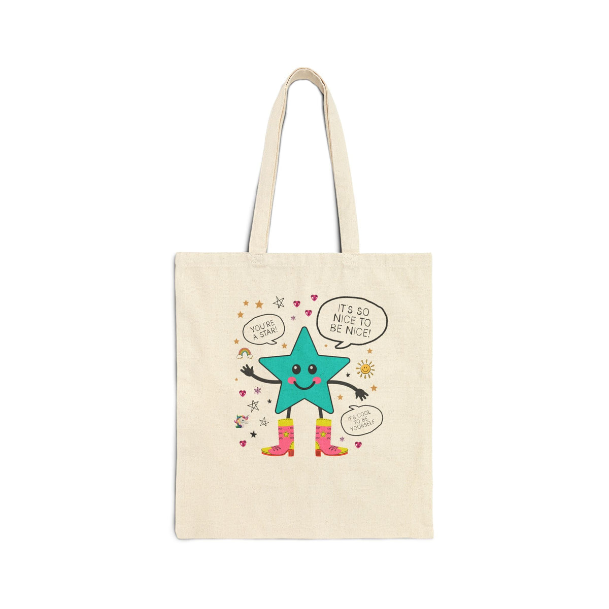 Positive Affirmation Cowboy Star Tote Bag - Opal and June