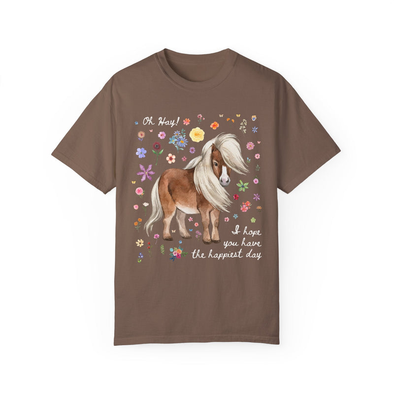 Positive Affirmation Tee with Mini Horse - Opal and June