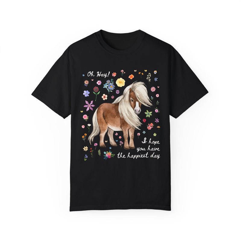 Positive Affirmation Tee with Mini Horse - Opal and June