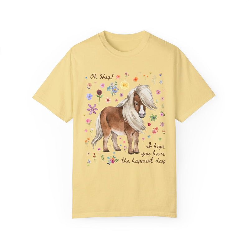 Positive Affirmation Tee with Mini Horse - Opal and June