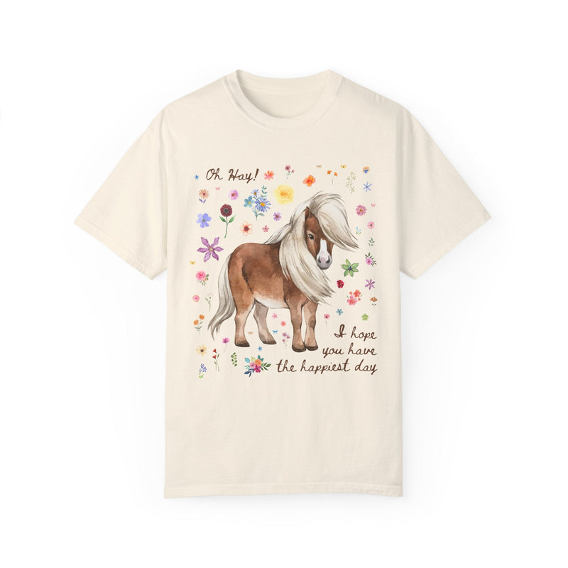 Positive Affirmation Tee with Mini Horse - Opal and June